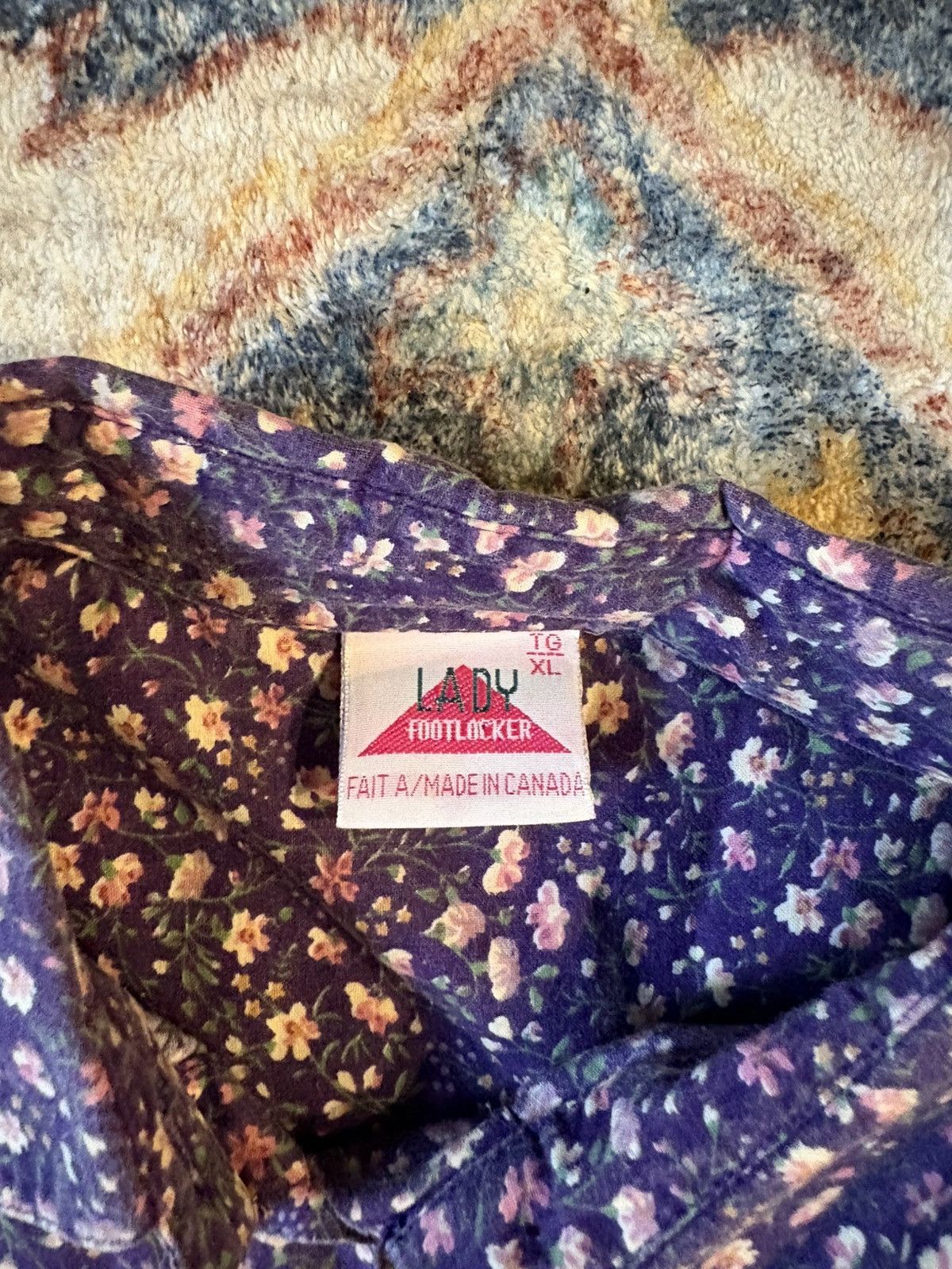 Foot Locker Vintage Foot Locker Floral All Over Print Button-up Shirt Size XL / US 12-14 / IT 48-50 - 3 Thumbnail