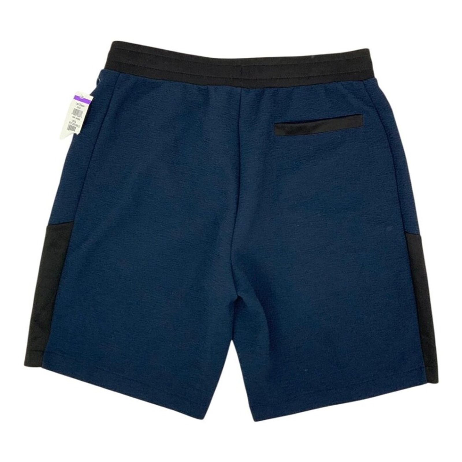 Other Open Edit Textured Shorts Blue Black Size Medium NWOT Size US 32 / EU 48 - 4 Thumbnail