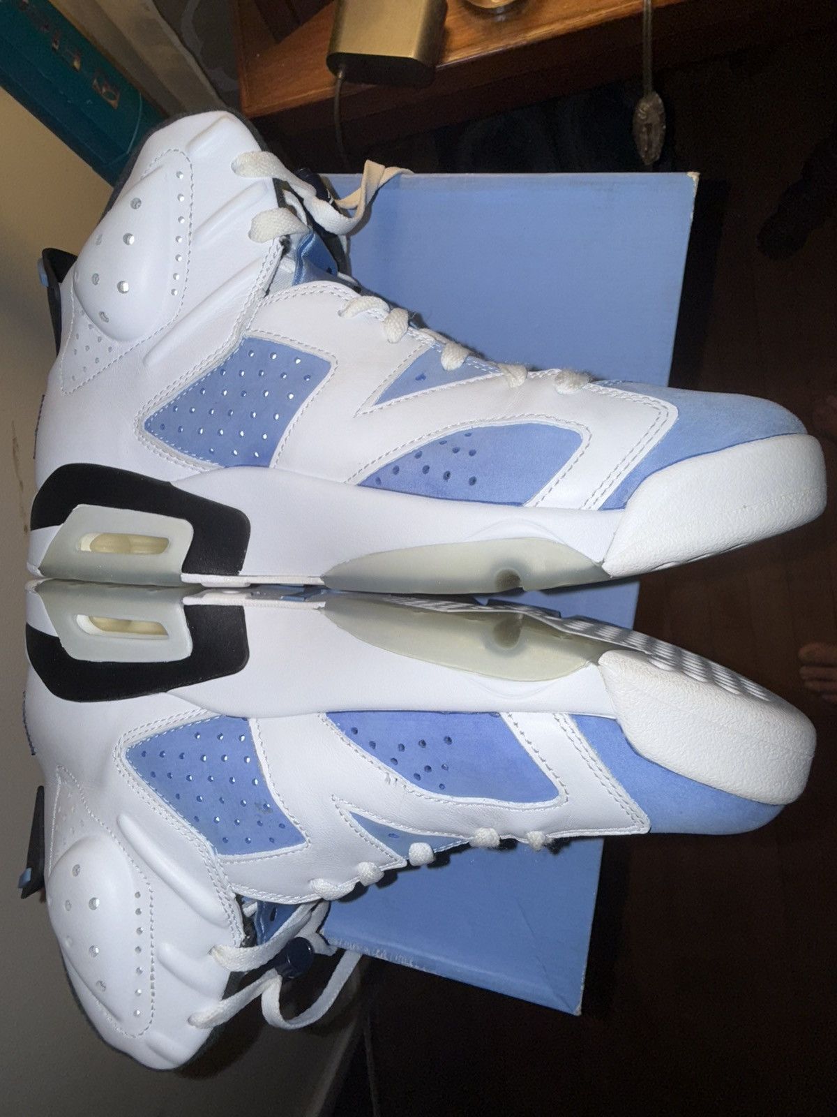 Jordan Brand Air Jordan 6 Retro “UNC Home” VVNDS! OG Box, Lace Locks sz9 Size US 9 / EU 42 - 15 Thumbnail