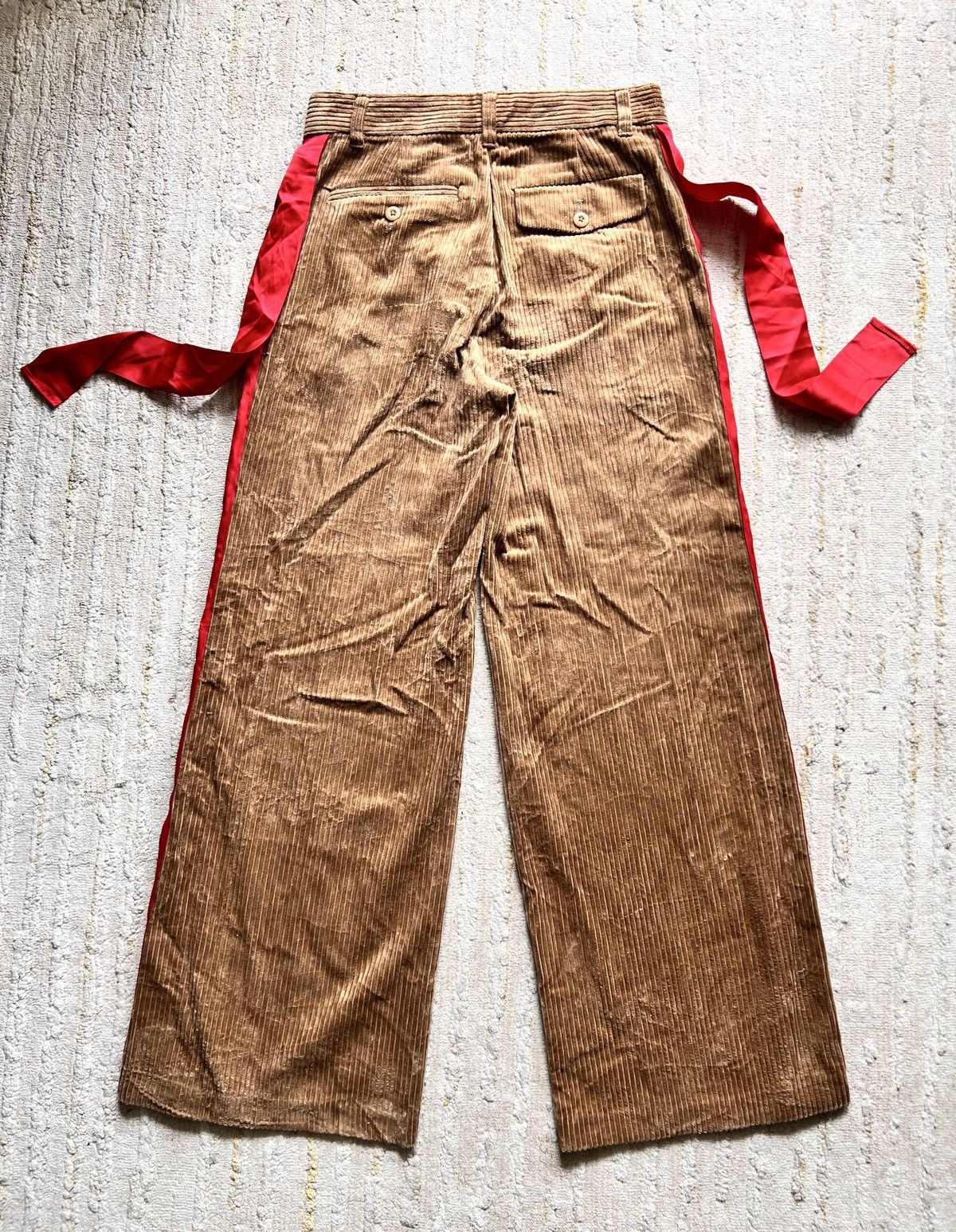 Japanese Brand × Undercover Gu Undercover Corduroy Baggy Wide Pants Size US 29 - 2 Thumbnail