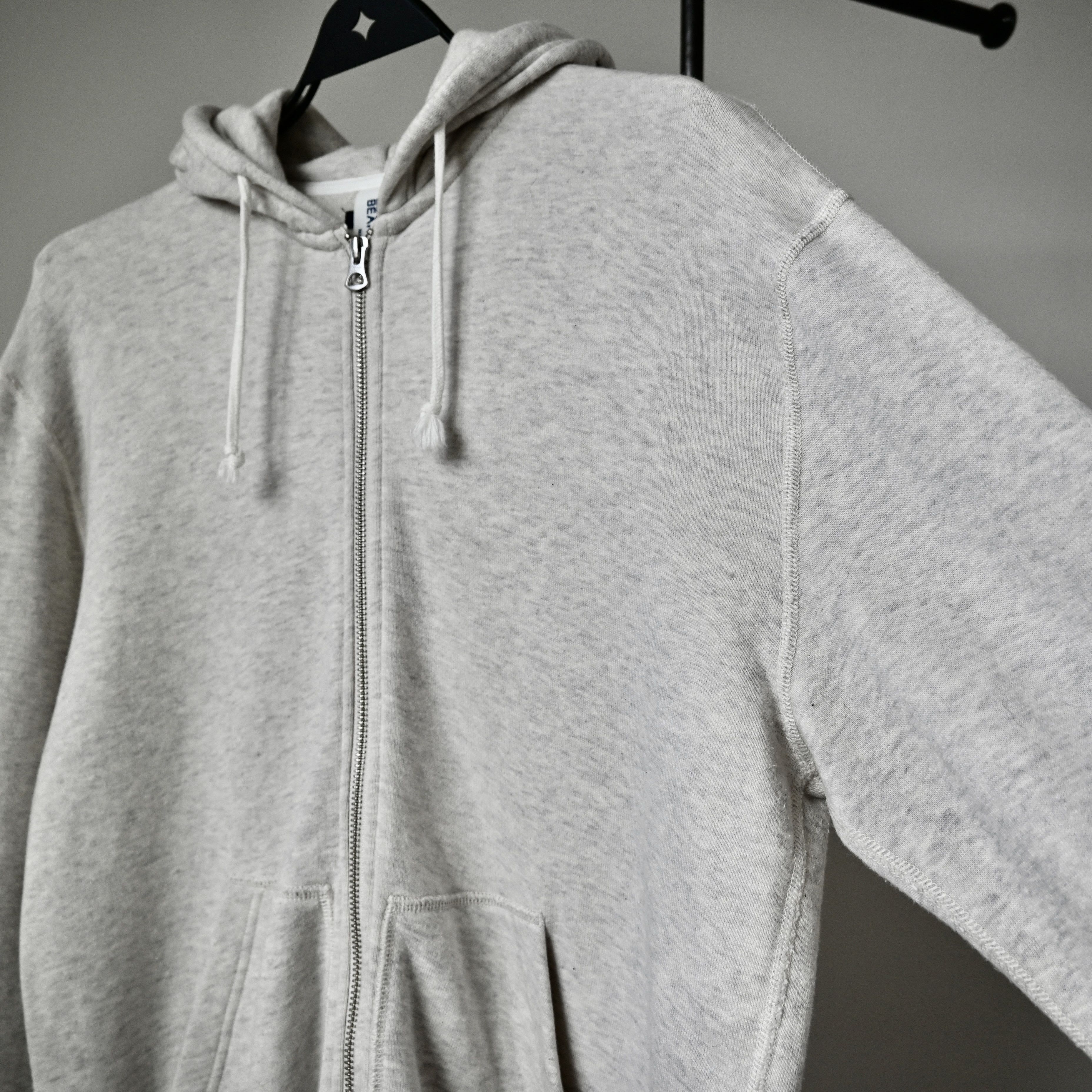 Beams Plus × Loopwheeler Beams Plus x Loopwheeler zip hoodie, oatmeal, made in Japan Size US L / EU 52-54 / 3 - 8 Thumbnail