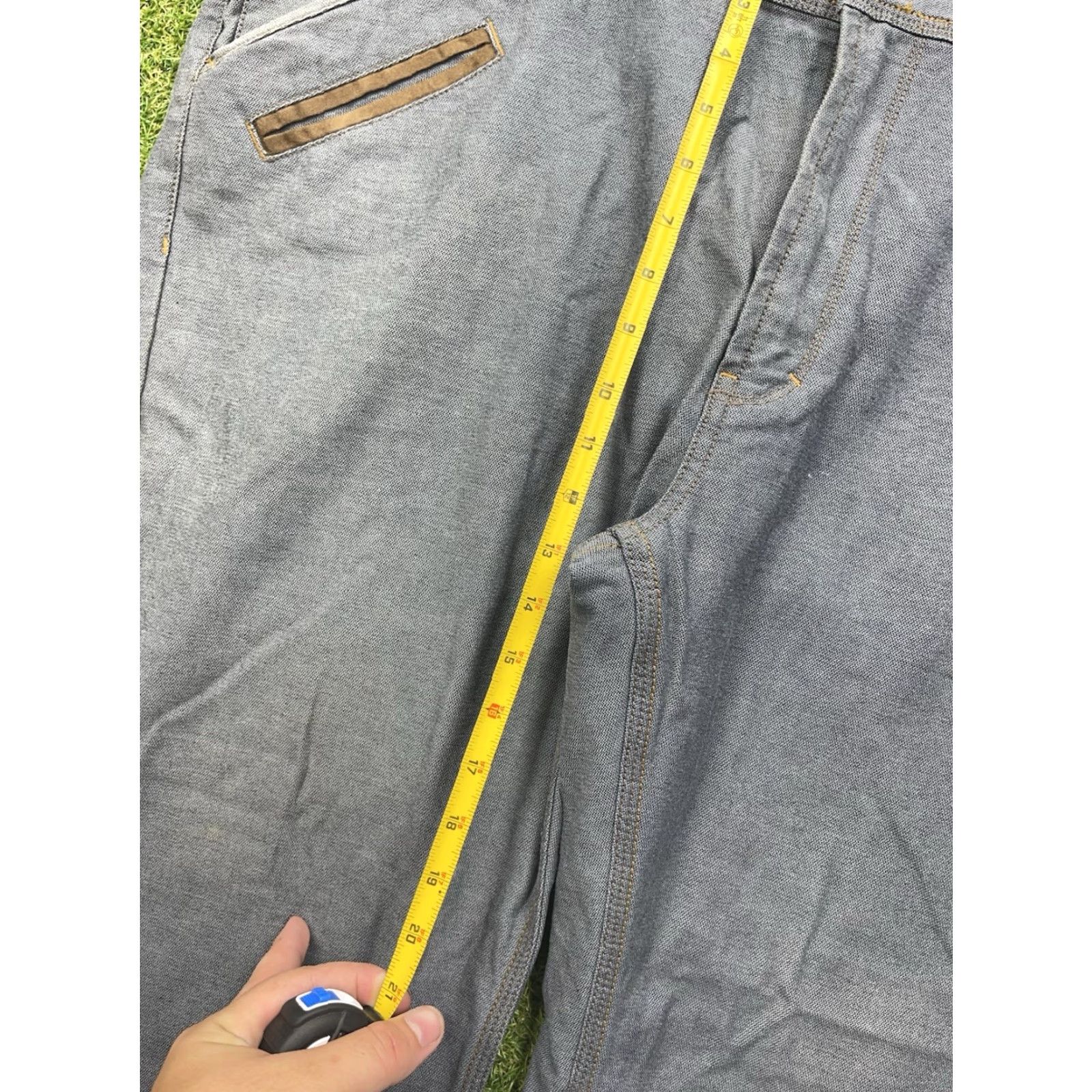 Denime VINTAGE A. TIZIANO Jeans Mens 44x30 Denim Straight Leg 90s Workwear Blue Cotton 5-Pocket Mens Size US 44 / EU 60 - 6 Thumbnail
