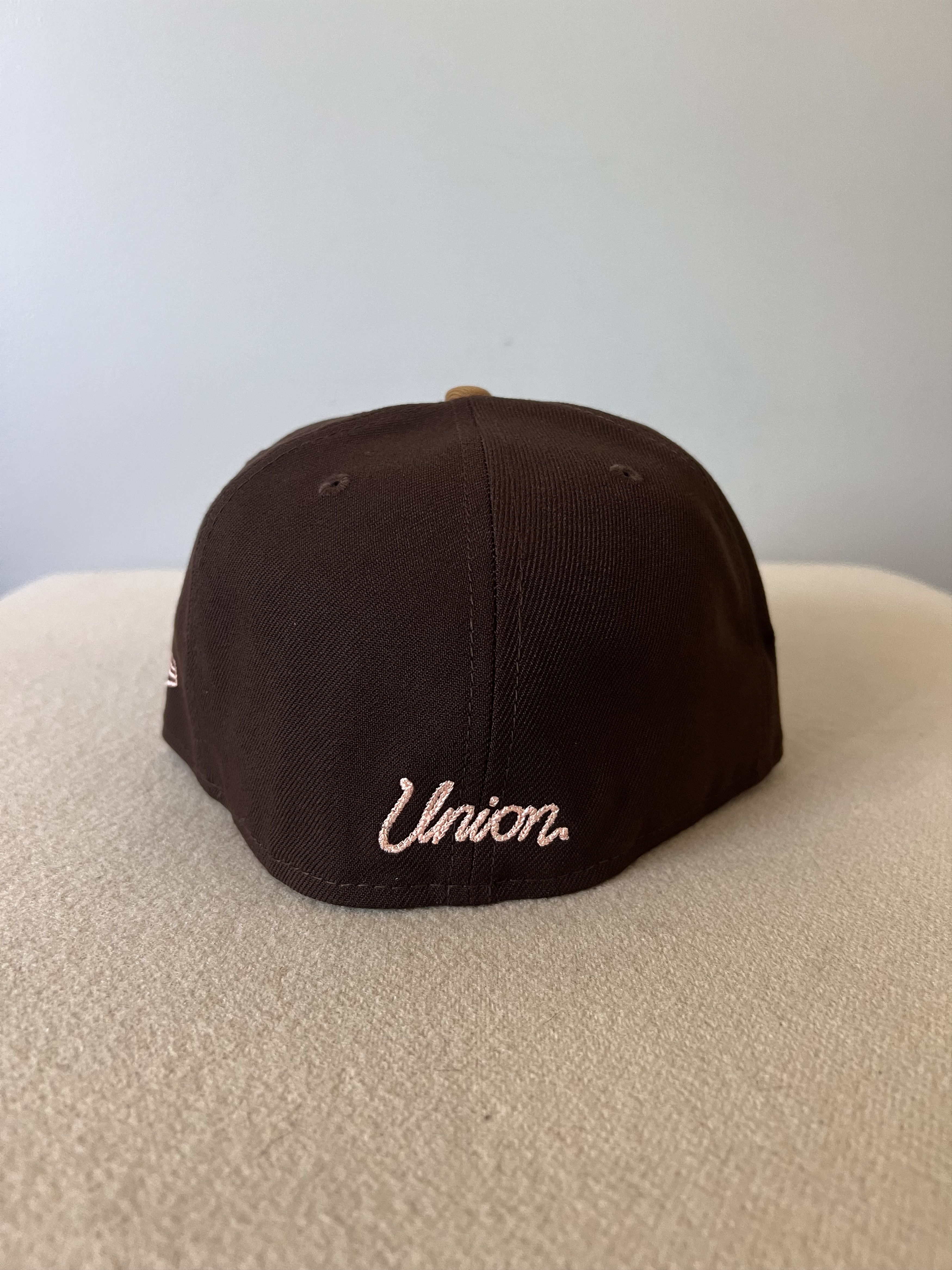 New Era × Union LA 7 3/8 New Era Union LA U Halo 59FIFTY Hat in Brown Size ONE SIZE - 5 Thumbnail