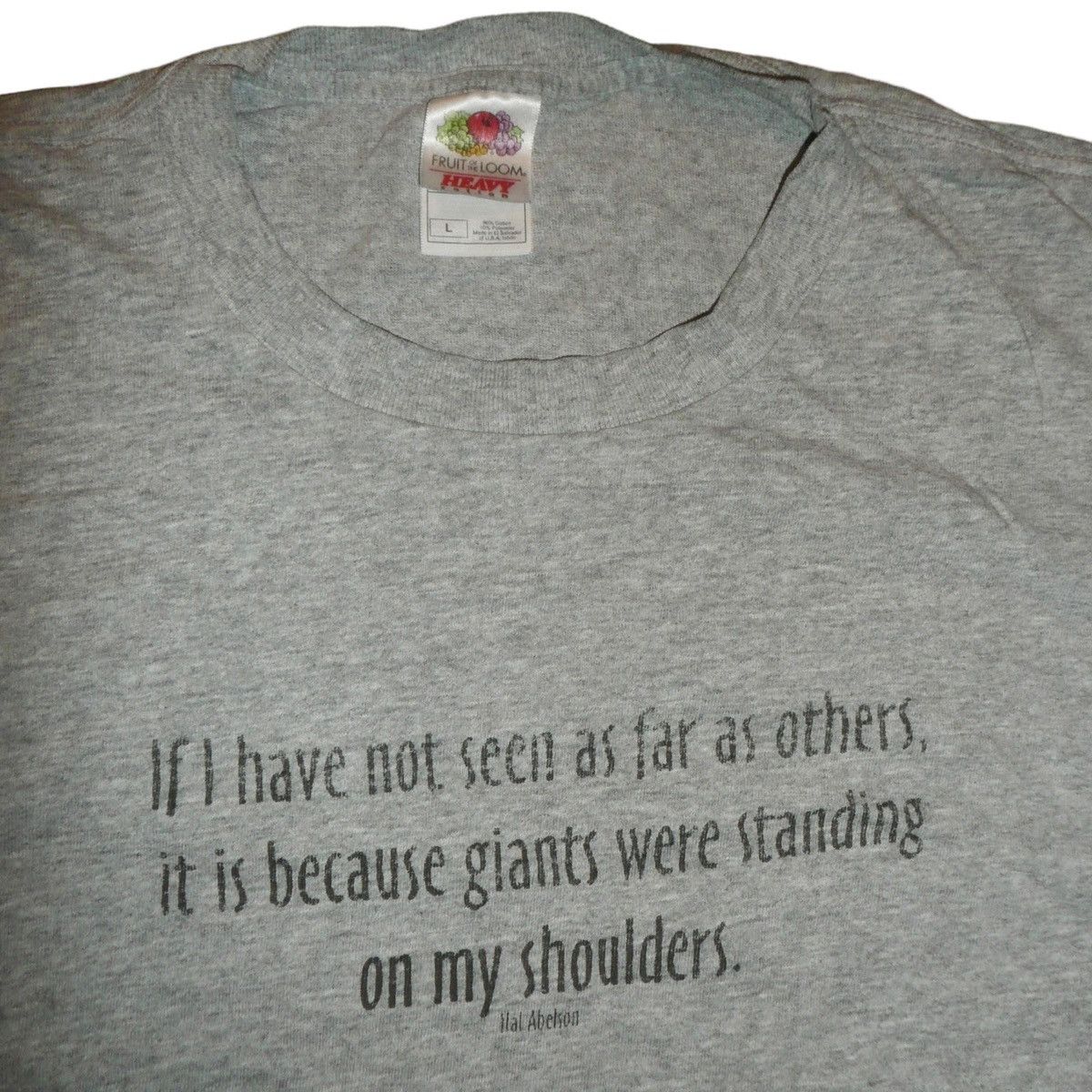 Vintage Vintage Quote Tee • Fruit of the loom Size US L / EU 52-54 / 3 - 2 Thumbnail
