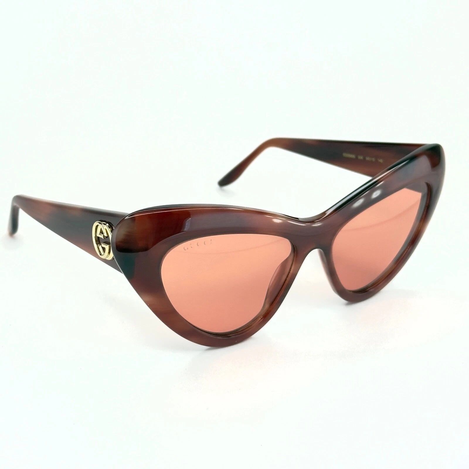 Gucci GUCCI Gg0895s 0895 Havana 004 Fashion Chunky Sunglasses Size ONE SIZE - 6 Thumbnail