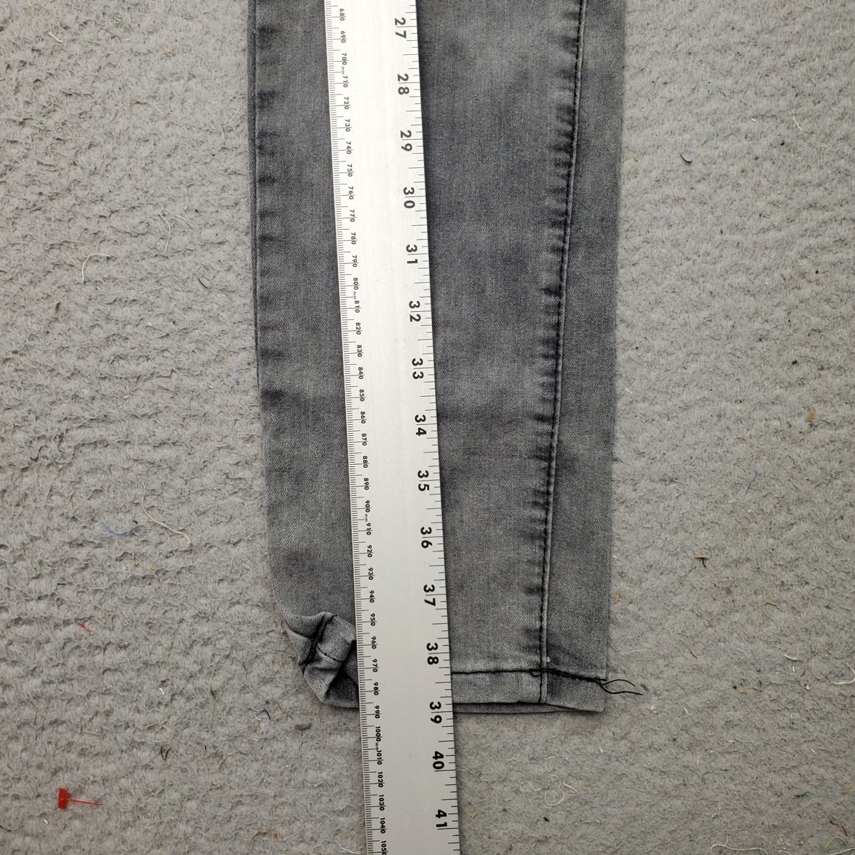 Denime Waimea Skinny Jeans Mens 30 Multi Denim Pintuck Distressed Slim Fit Zip Pockets - Fashion & Style Size US 30 / EU 46 - 3 Thumbnail