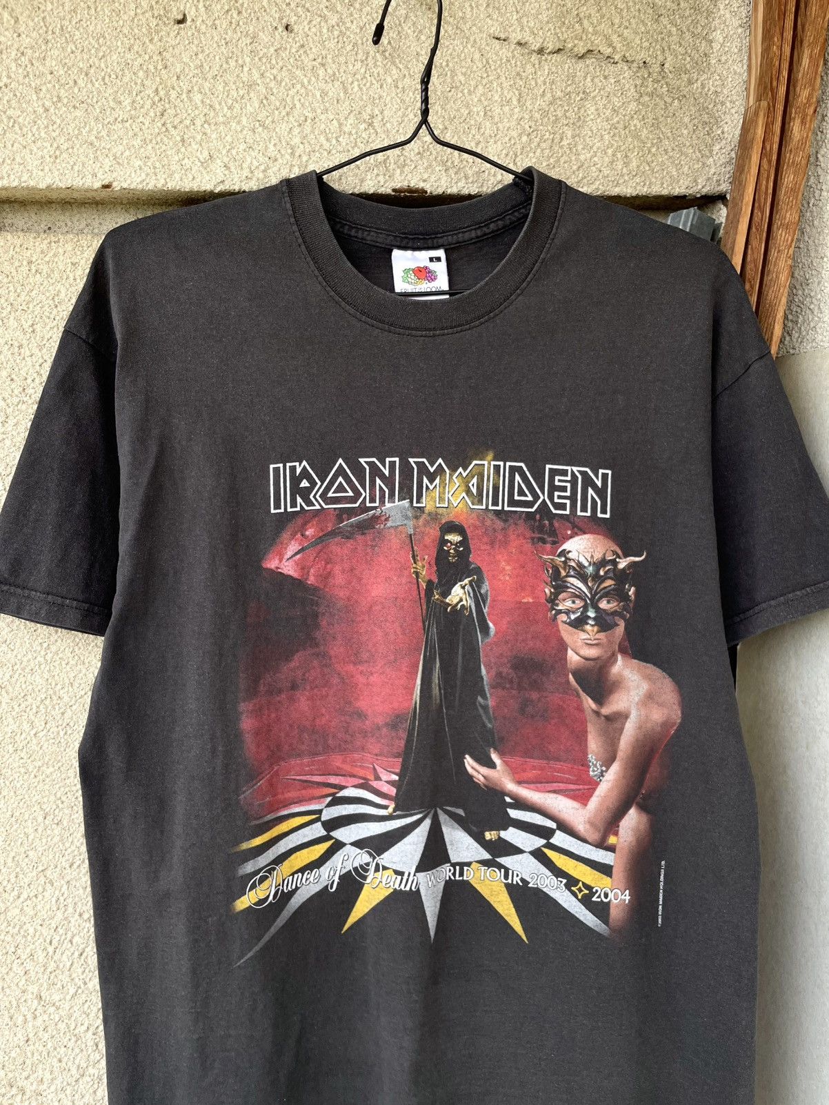 Band Tees Vintage 2003 Iron Maiden Dance Of Death World Tour T-Shirt Size US L / EU 52-54 / 3 - 3 Thumbnail
