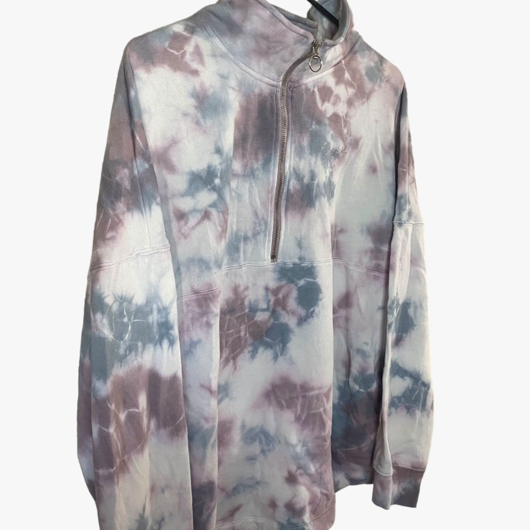 Victoria's Secret Victoria's Secret PINK Sweatshirt Varsity Half-Zip Tie Dye Womens Small Pullover Sweatshirt Size S / US 4 / IT 40 - 4 Thumbnail