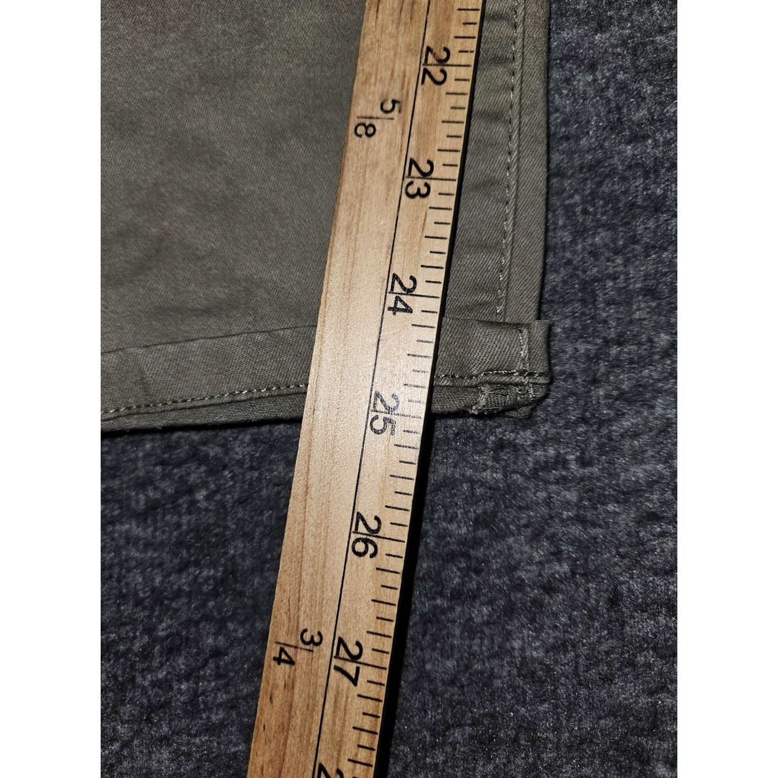Vintage Democracy Jeans Womens 8 Olive Green Ab-Solution Skinny Stretch Ankle Twill Jeans Size 30" / US 8 / IT 44 - 5 Thumbnail