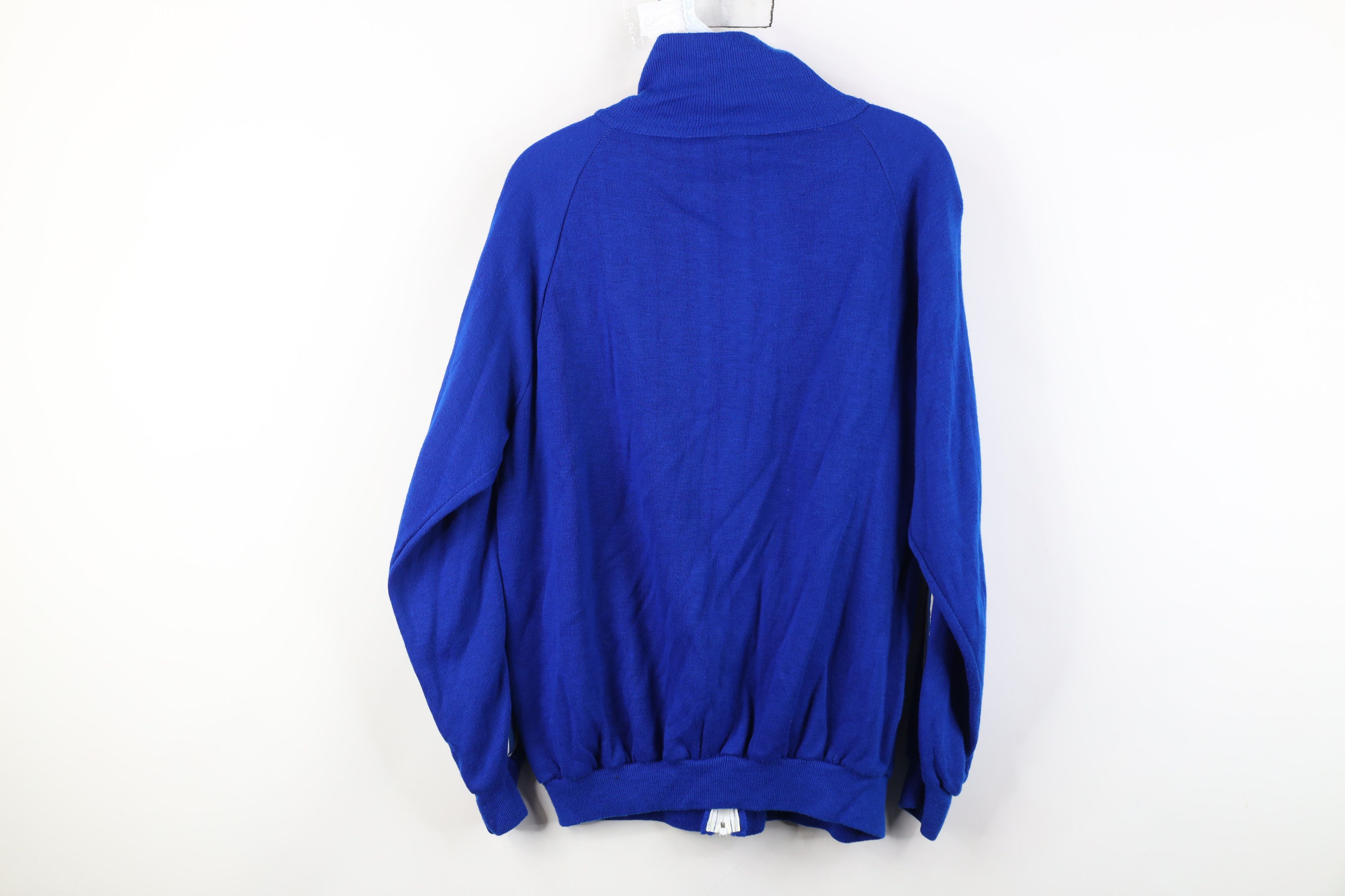 Vintage Vintage 70s Streetwear Warm Up Soccer Track Jacket Blue USA Size US L / EU 52-54 / 3 - 14 Thumbnail