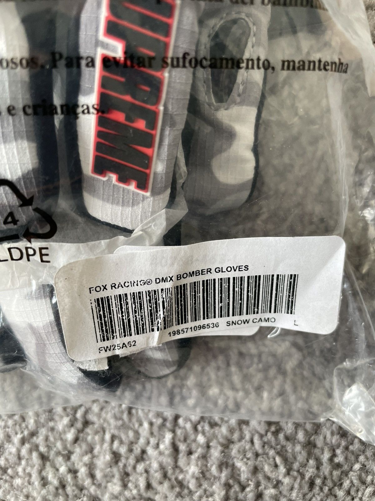 Fox Racing × Supreme Supreme x Fox Racing DMX Gloves Size ONE SIZE - 2 Thumbnail