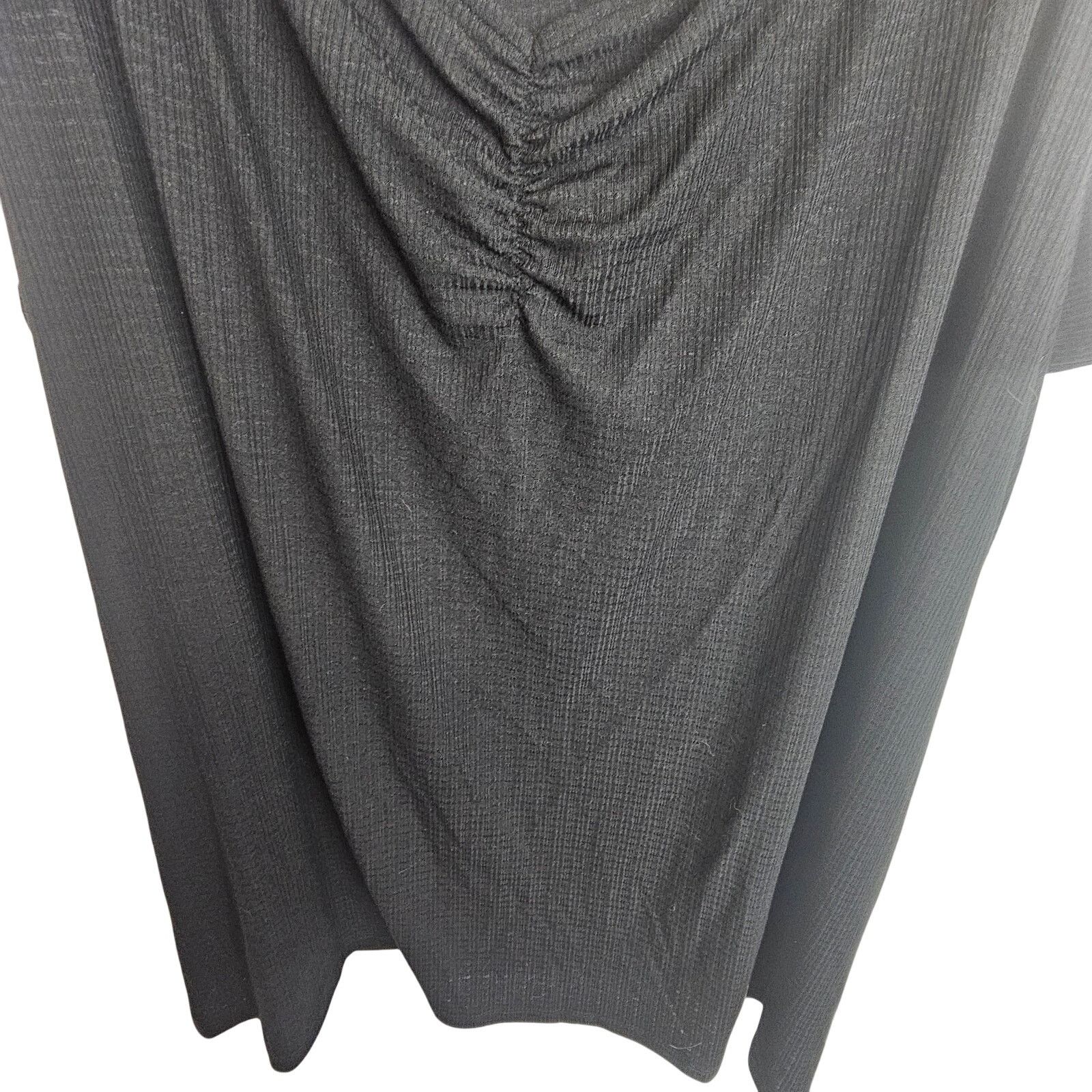Corridor Torrid Tank 5X Black Ruched Classic Minimalist Stretch Size 4XL / US 24-26 - 3 Thumbnail