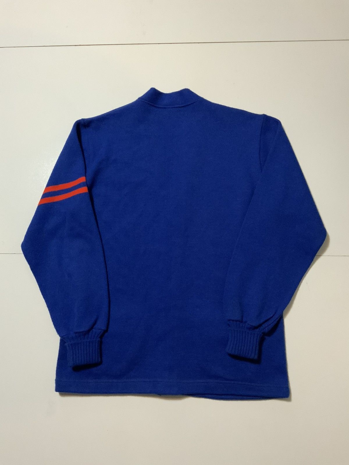 Vintage Vintage 60s 70s Hatchers MFG Stripe Varsity Cardigan Sweater Size US M / EU 48-50 / 2 - 2 Thumbnail