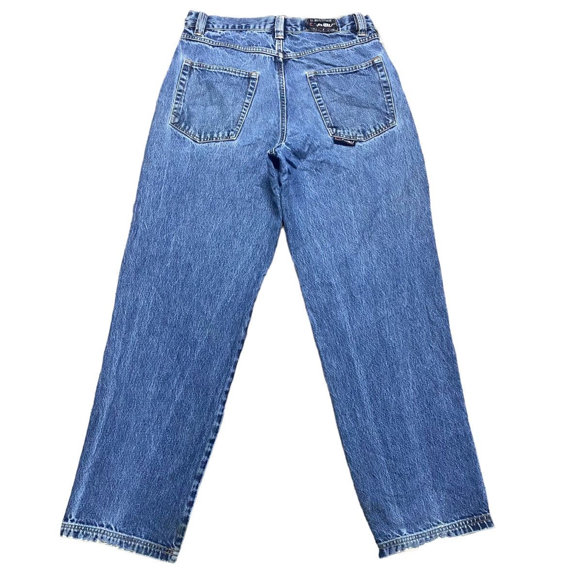 image of Fubu Denim Baggy Jeans in Blue, Men's (Size 32)
