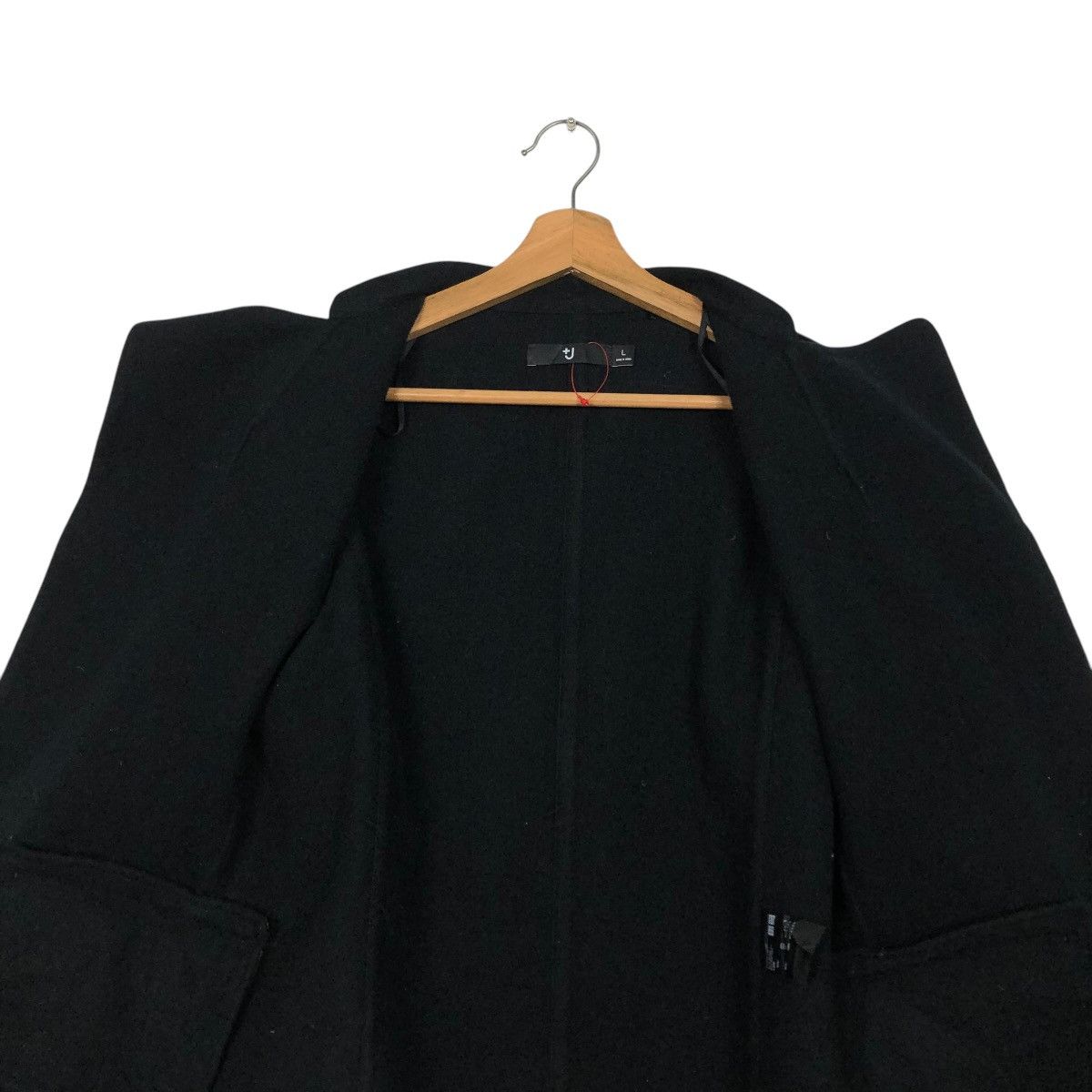 Jil Sander 🔥RICH BLACK CROPPED WOOL JACKET BIKER JILL SANDER J+ UNIQLO Size L / US 10 / IT 46 - 16 Thumbnail