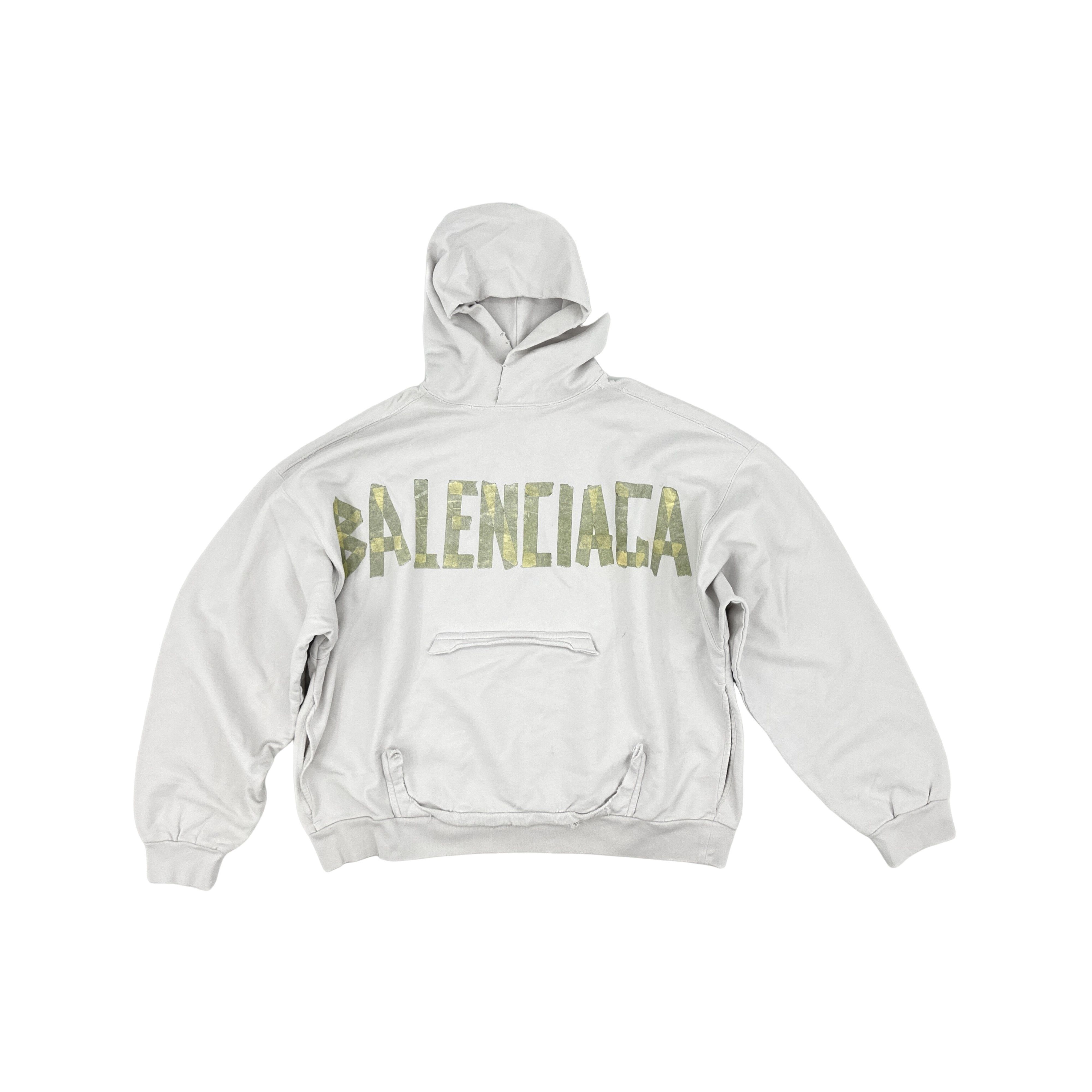 Balenciaga Balenciaga SS24 Distressed Logo Hoodie XS Size US XS / EU 42 / 0 - 1 Thumbnail