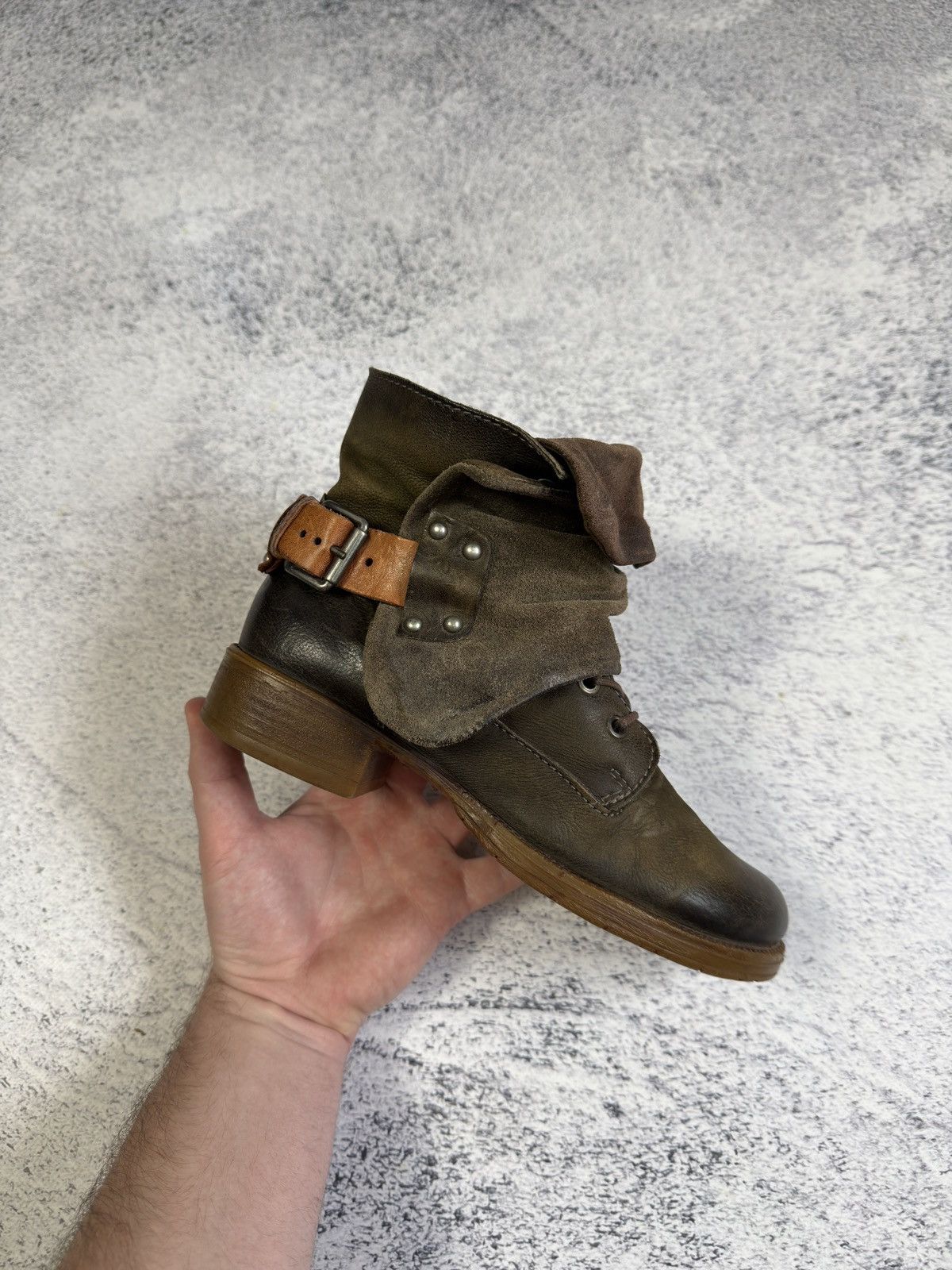 A.S.98 🔥A.S.98 Emerson Style Ankle Straps Vintage Western Boots Size US 7 / IT 37 - 11 Thumbnail