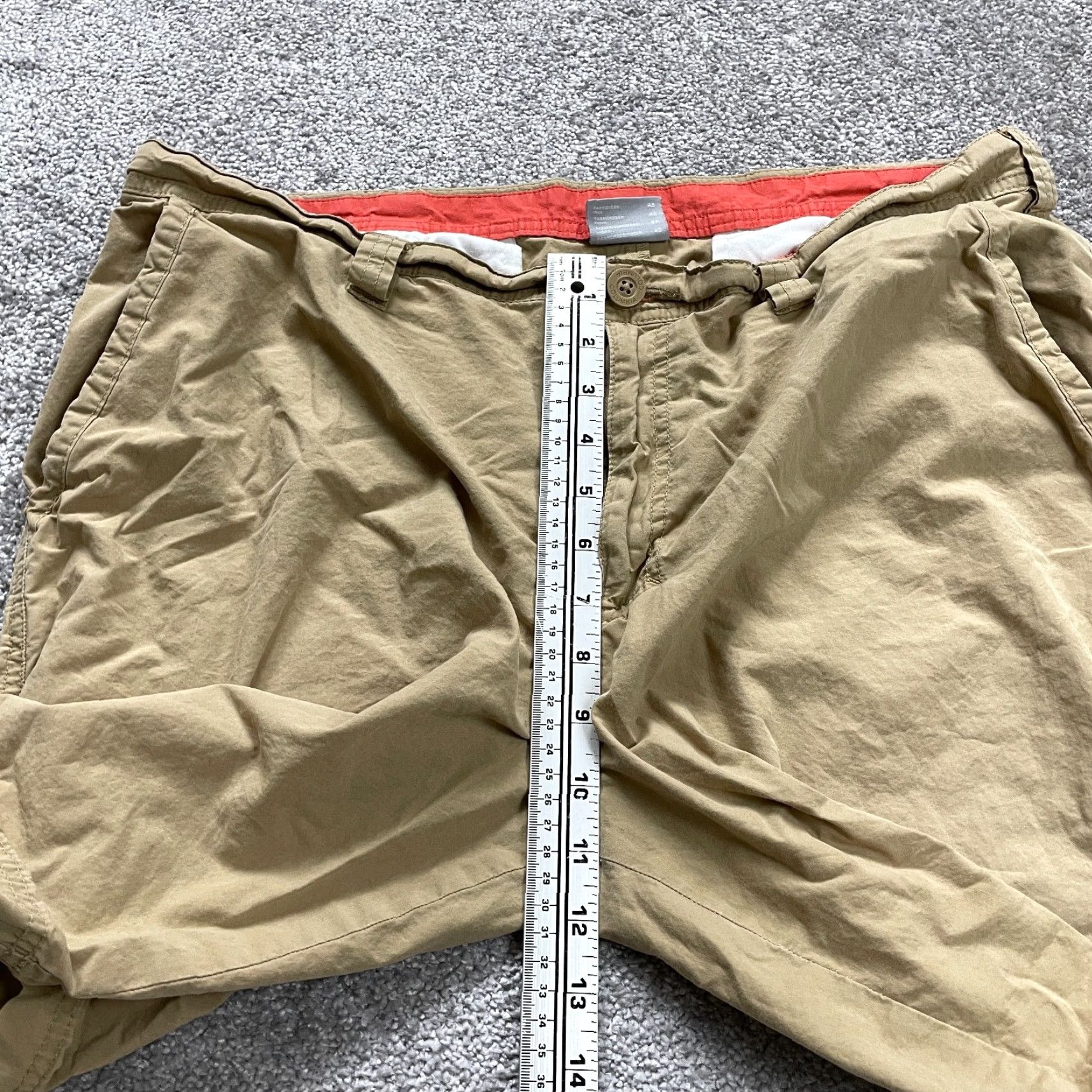 Vintage Columbia Chino Shorts Mens 38 Regular Brown Cotton Outdoor Pocket Slim? (Wait) Size US 38 / EU 54 - 7 Thumbnail