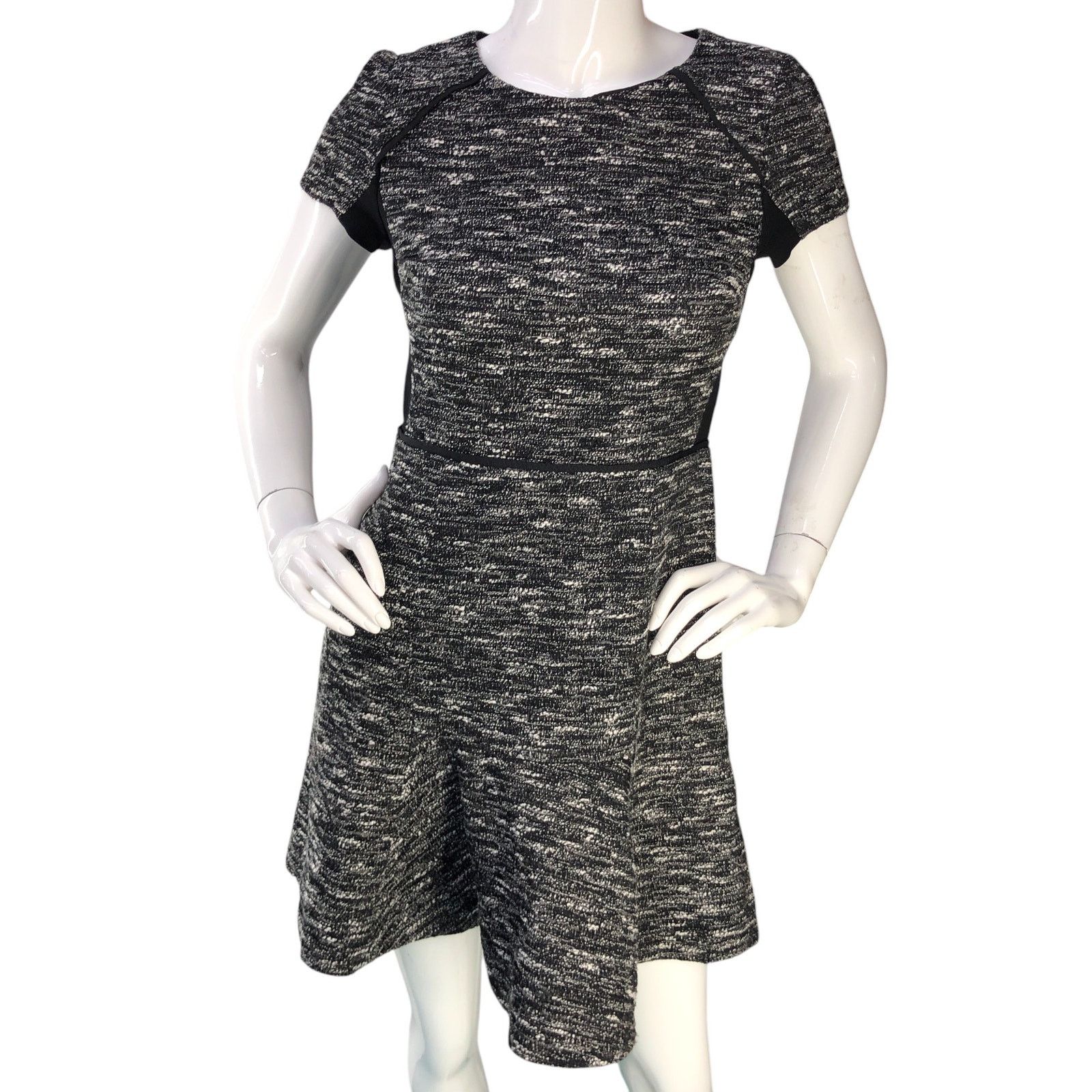 J.Crew J Crew Size 2 Dress Fit Flare Tweed Space Dye Stretch Lined Size XS / US 0-2 / IT 36-38 - 11 Thumbnail
