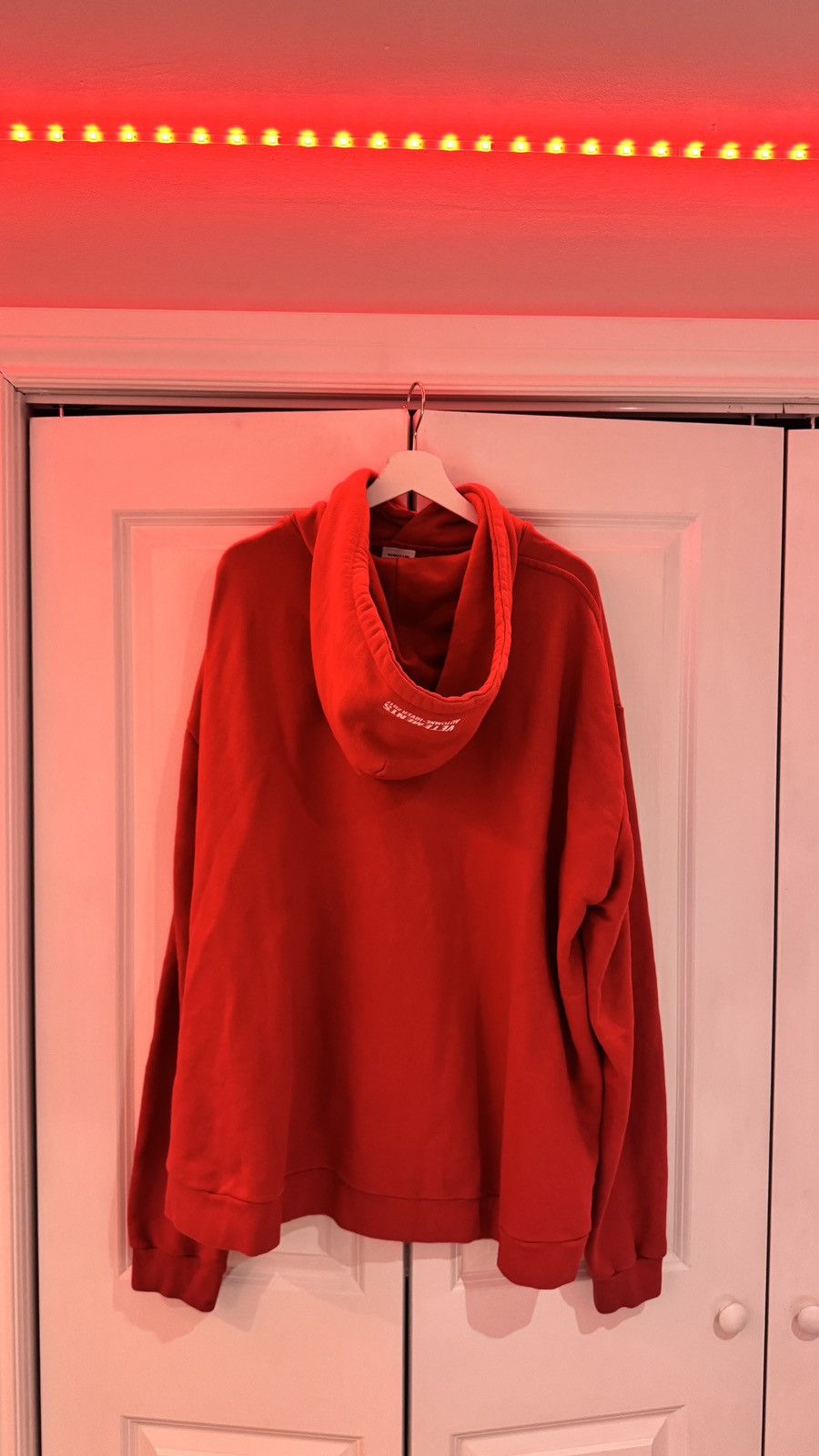 Vetements Vetements Seoul Exclusive Metal Hoodie Red (S) Size US S / EU 44-46 / 1 - 4 Thumbnail