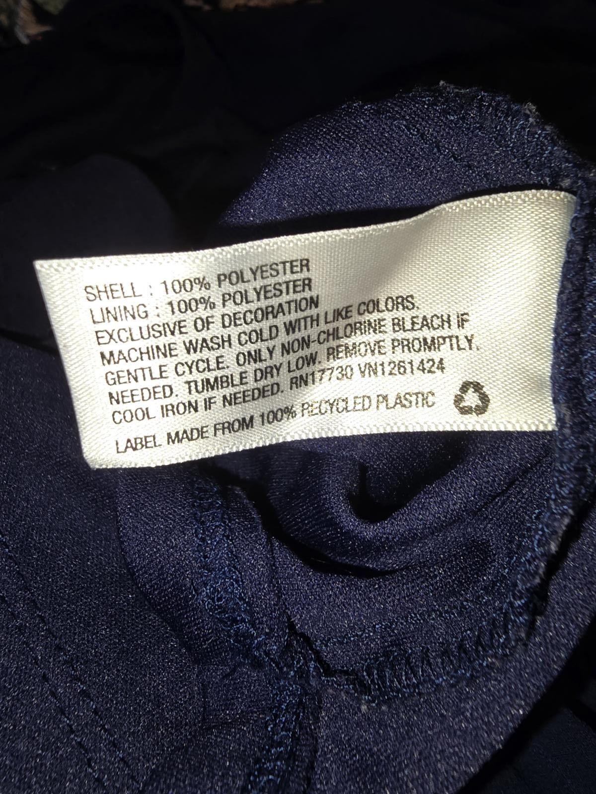 Designer Xhilaration Navy Maxi Dress - Size L Size L / US 10 / IT 46 - 4 Thumbnail