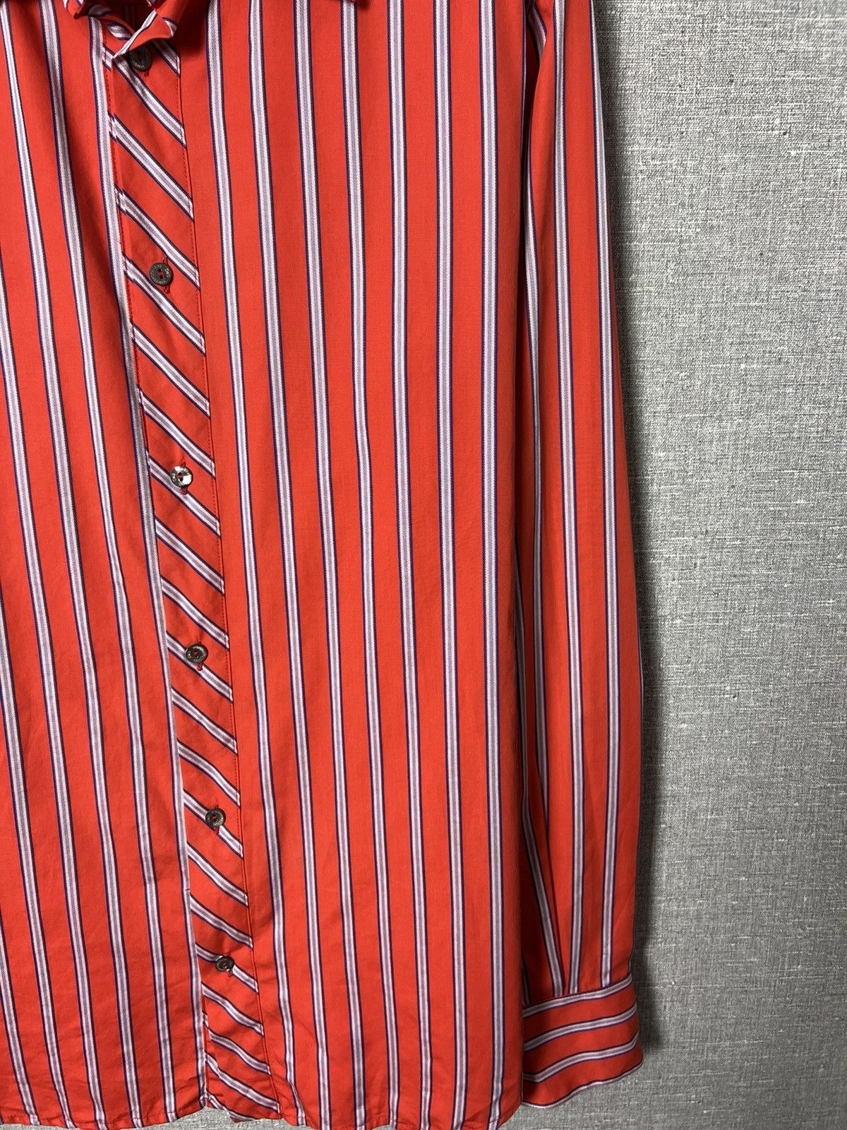 Dolce & Gabbana Dolce Gabbana Button Striped Shirt Big Logo Ultra Sports D&G Size US S / EU 44-46 / 1 - 14 Thumbnail