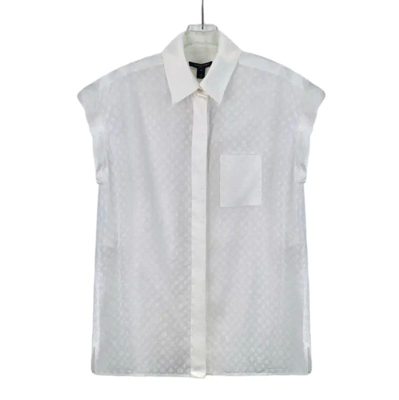 Louis Vuitton Louis Vuitton White Cotton Women's Shirt 0089 Size S / US 4 / IT 40 - 1 Thumbnail