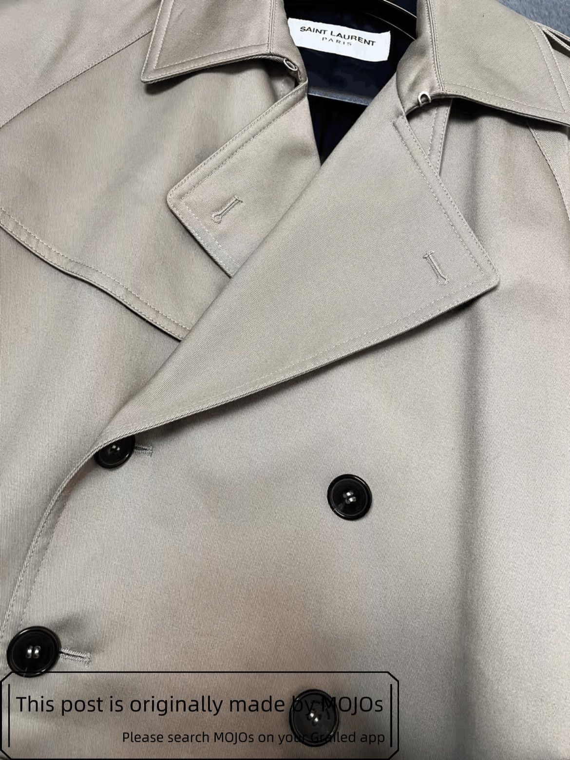 Saint Laurent Paris Sz 46 Saint Laurent Paris 19SS Trench Coat mojos9231309 Size US S / EU 44-46 / 1 - 4 Thumbnail