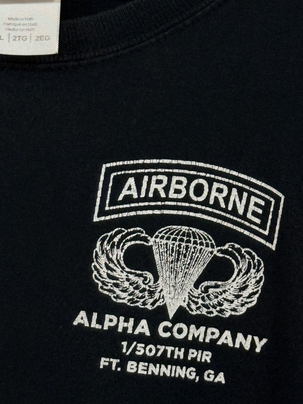 Vintage RARE Vintage Fort Benning Air Force Military Army T Shirt Size US XXL / EU 58 / 5 - 2 Thumbnail