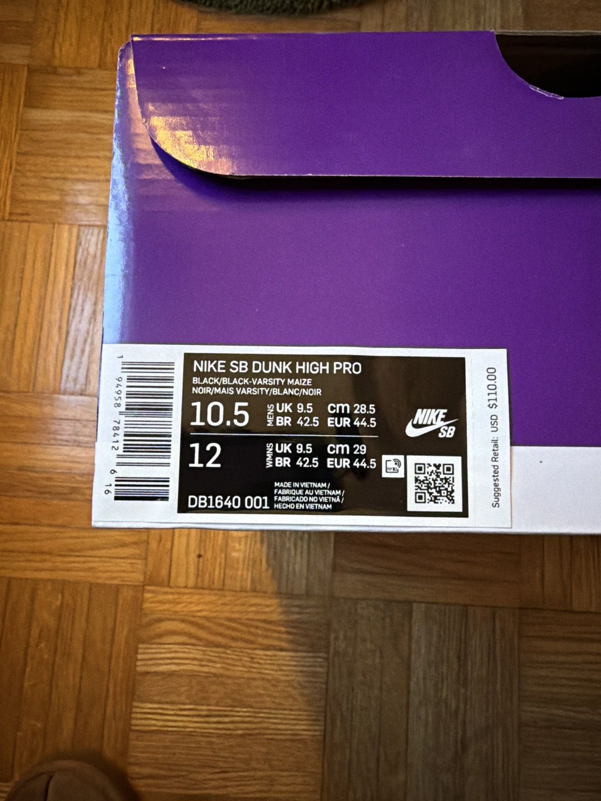 Nike SB Nike SB Dunk High Pro Reverse Goldenrod Size US 10.5 / EU 43-44 - 10 Thumbnail