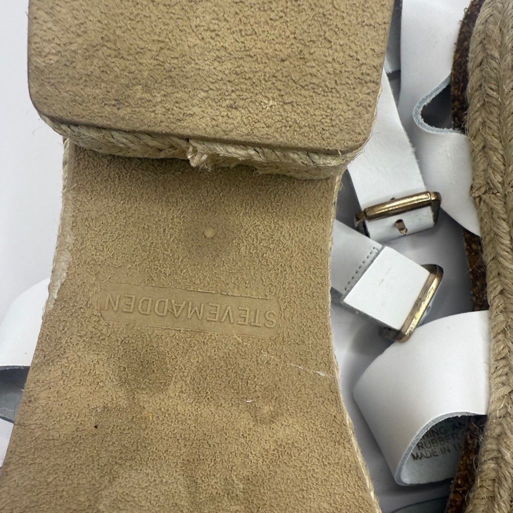 Steve Madden Steve Madden platform white leather sandals 10 Size US 10 / IT 40 - 16 Thumbnail