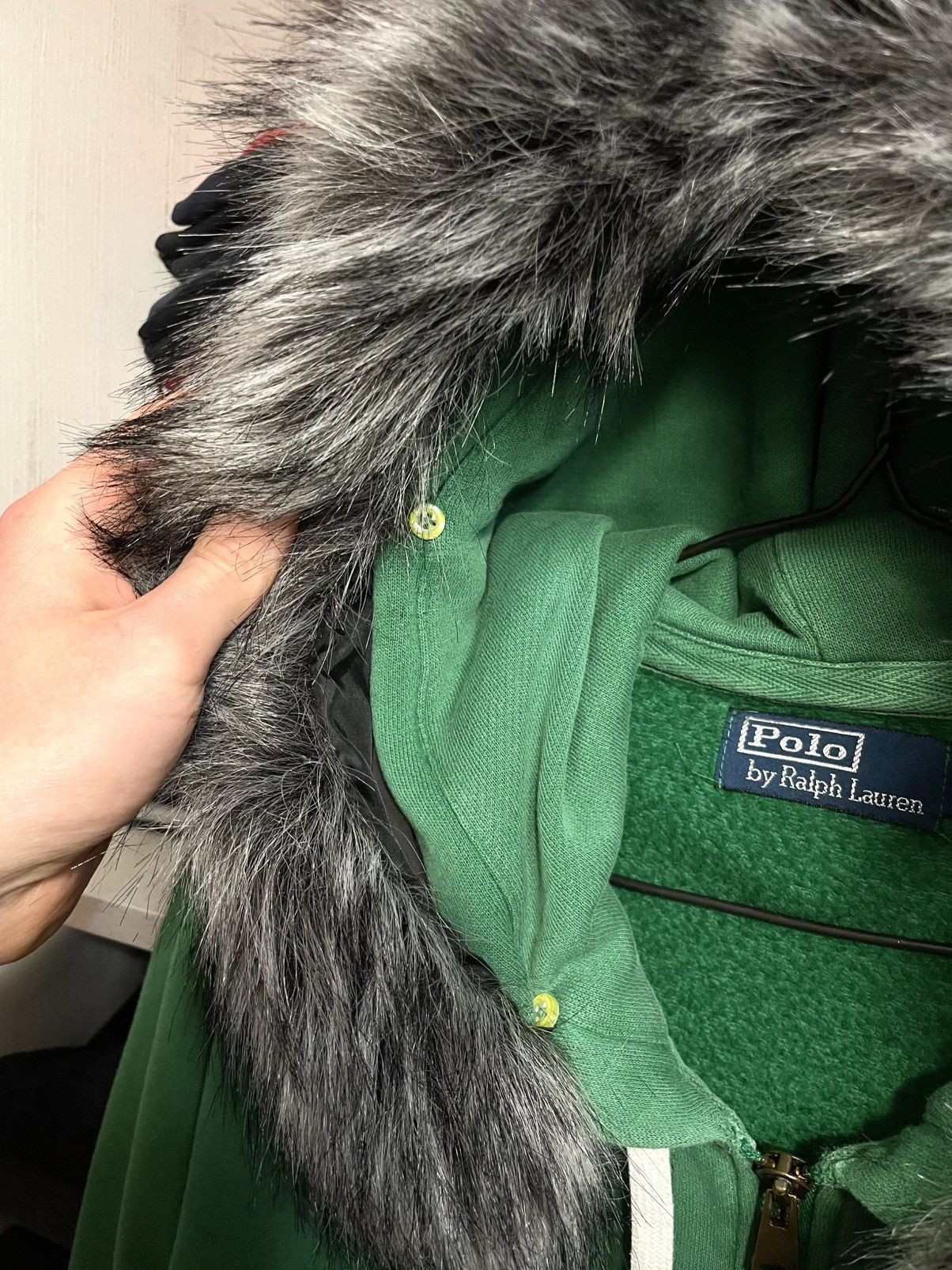 Polo Ralph Lauren Vintage Ralph Lauren If Six Was Nine LGB Vibe Fur Zip Hoodie Size US L / EU 52-54 / 3 - 4 Thumbnail