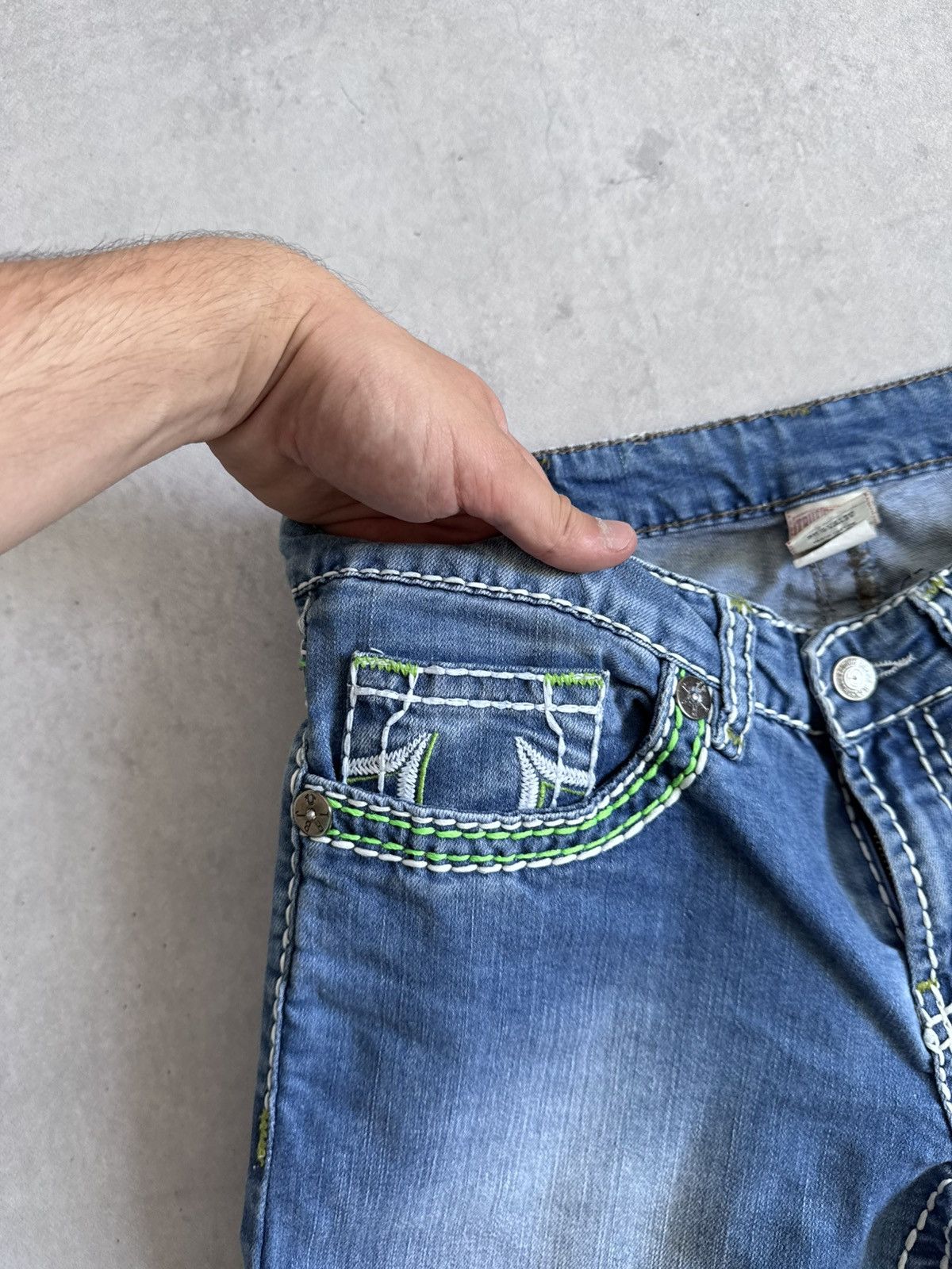 True Religion Vintage True Religion U.S.A Y2K Denim Slim Unisex Shorts Size US 31 - 12 Thumbnail