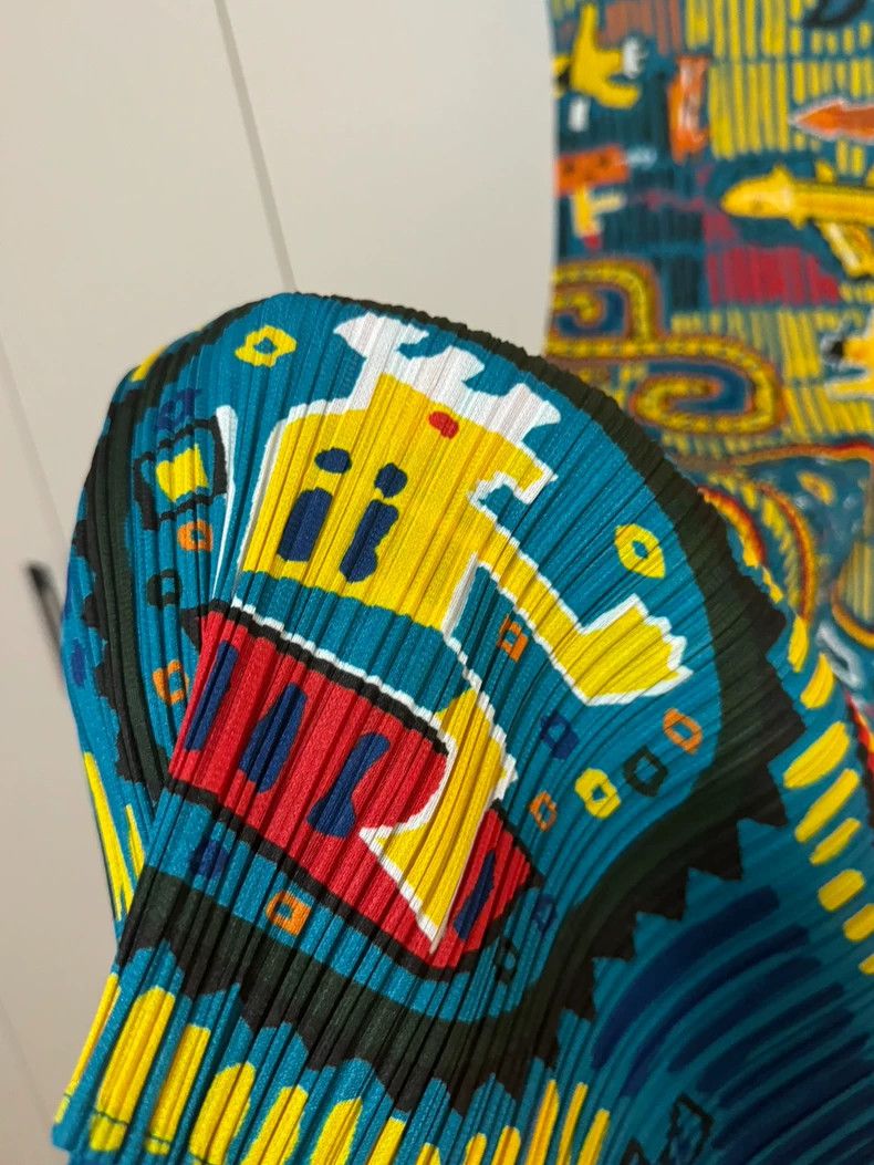 Issey Miyake Issey Miyake size:5 Colorful little monster Chinese dress Size XS / US 0-2 / IT 36-38 - 4 Thumbnail