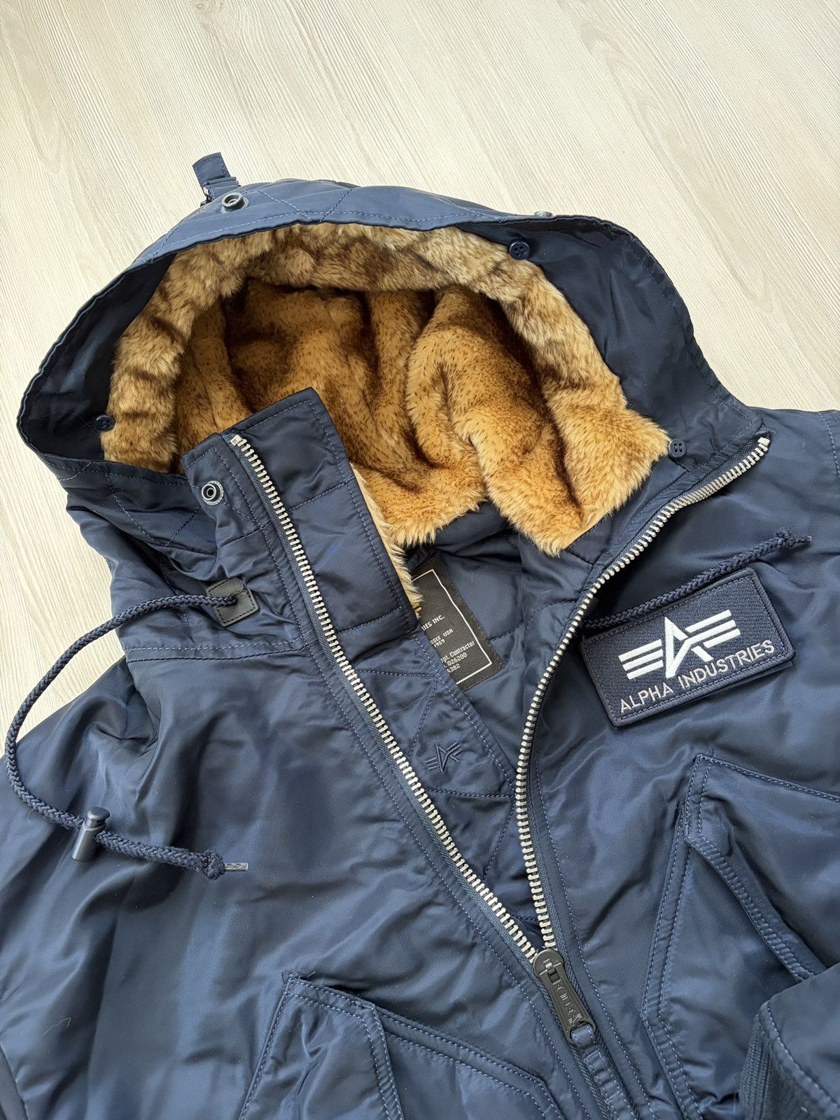 Alpha Industries Alpha Industries 45/P Hooded Fur Bomber Jacket Size US M / EU 48-50 / 2 - 9 Thumbnail