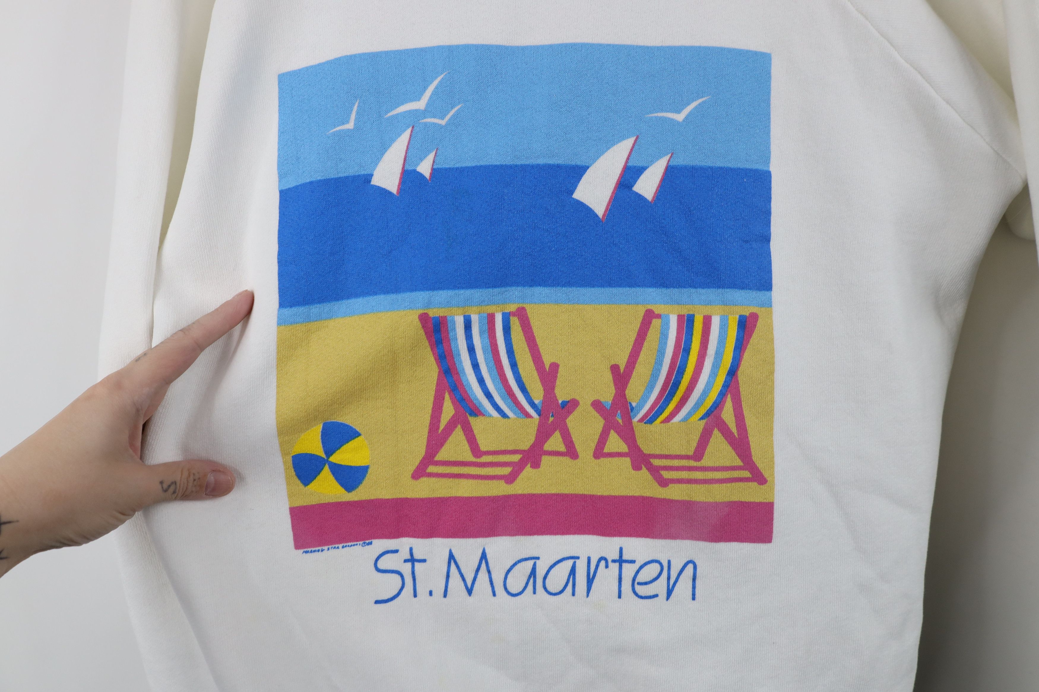 Vintage Vintage 80s Streetwear Maarten Beach Mid Mod Sweatshirt USA Size XL / US 12-14 / IT 48-50 - 4 Thumbnail