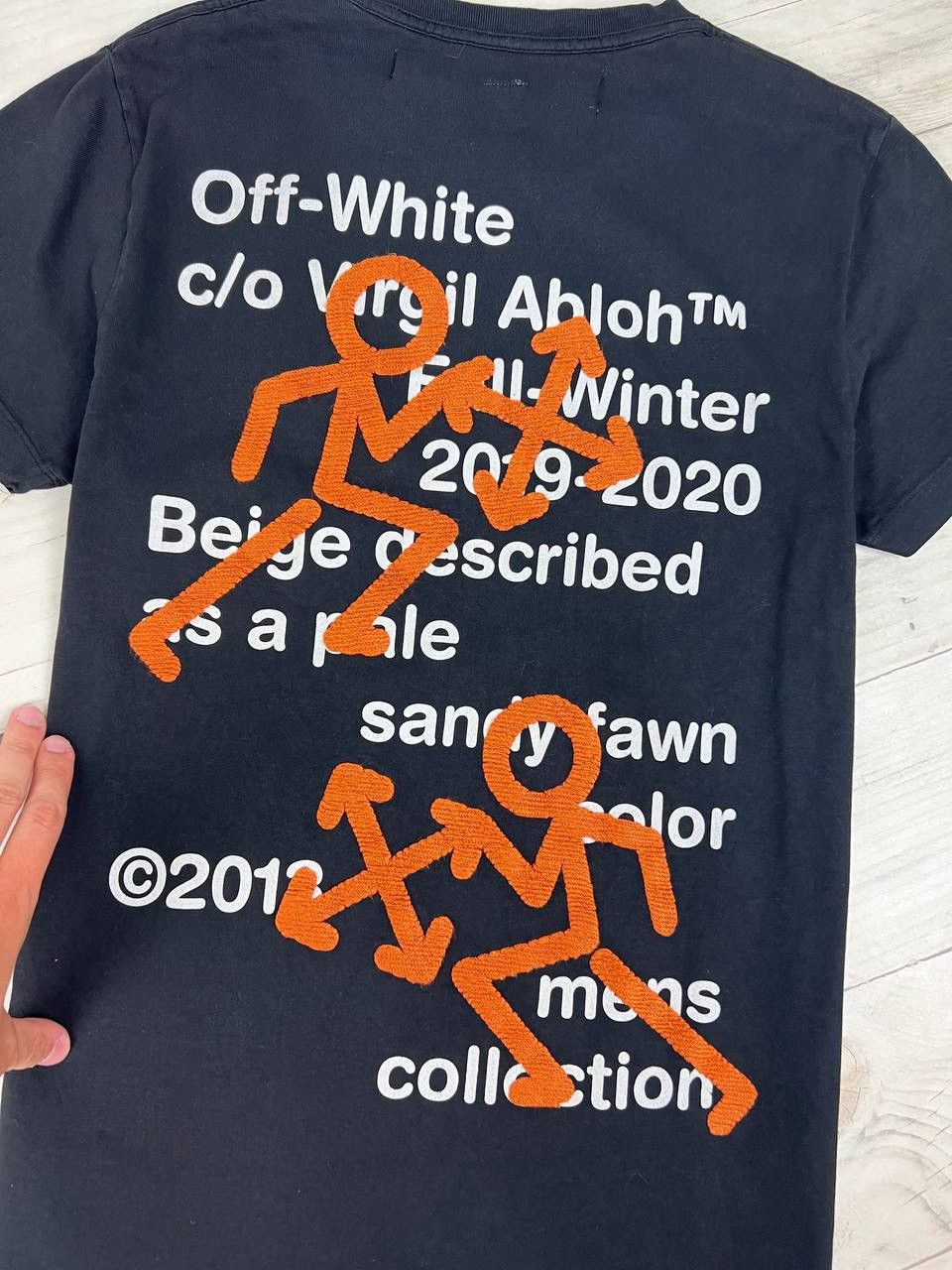Off-White Off-White 2019 Pictogram Stickman Tee Size US XS / EU 42 / 0 - 12 Thumbnail