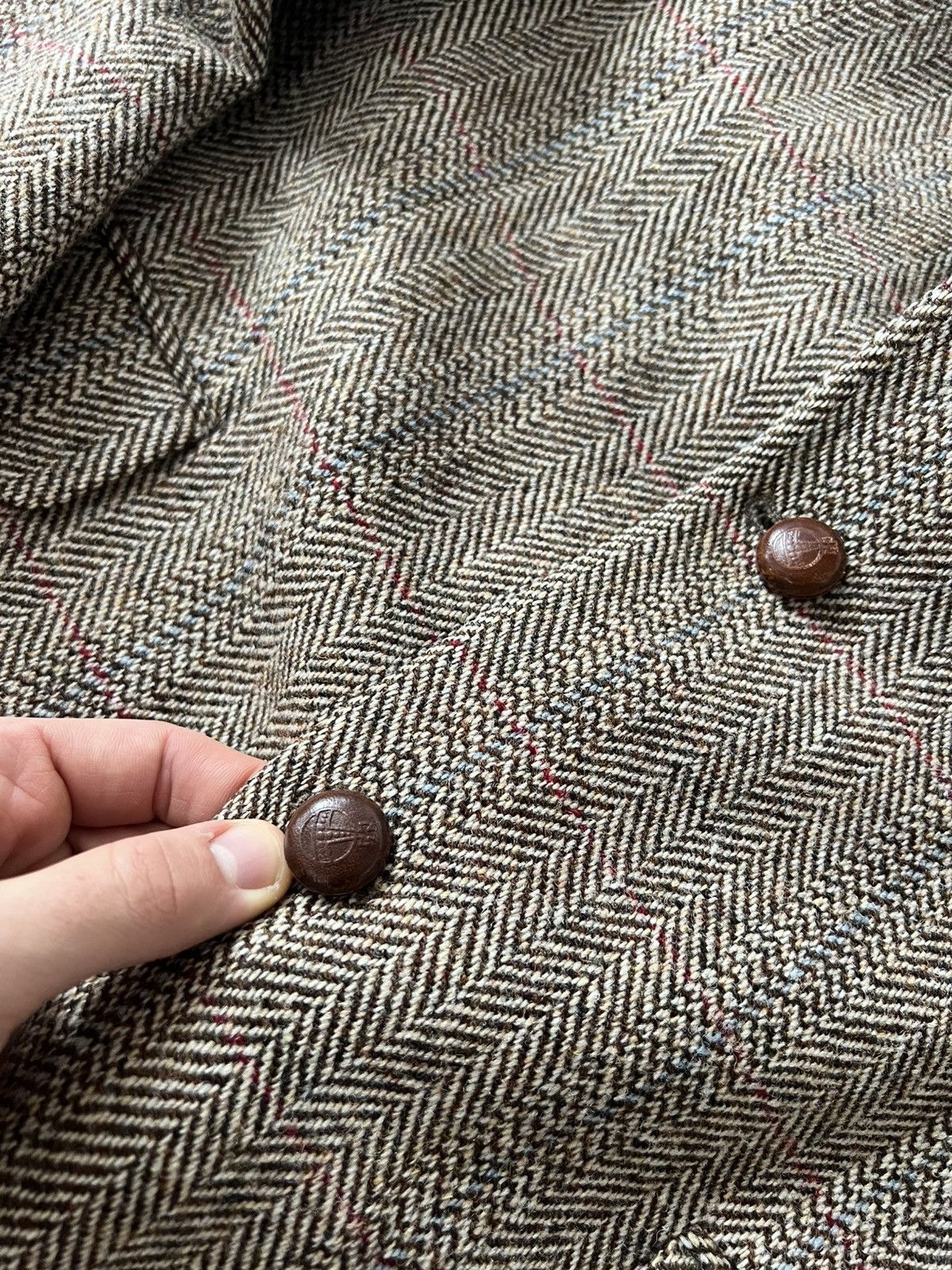 Harris Tweed ‼️Vintage Harris Tweed x Barutti Prime Collection Wool Blazer Size 42S - 7 Thumbnail