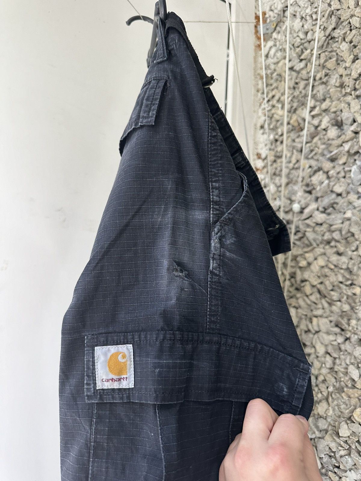 Carhartt Carhartt aviation Cargo Pants Destroyed Workwear Work Size US 31 - 10 Thumbnail