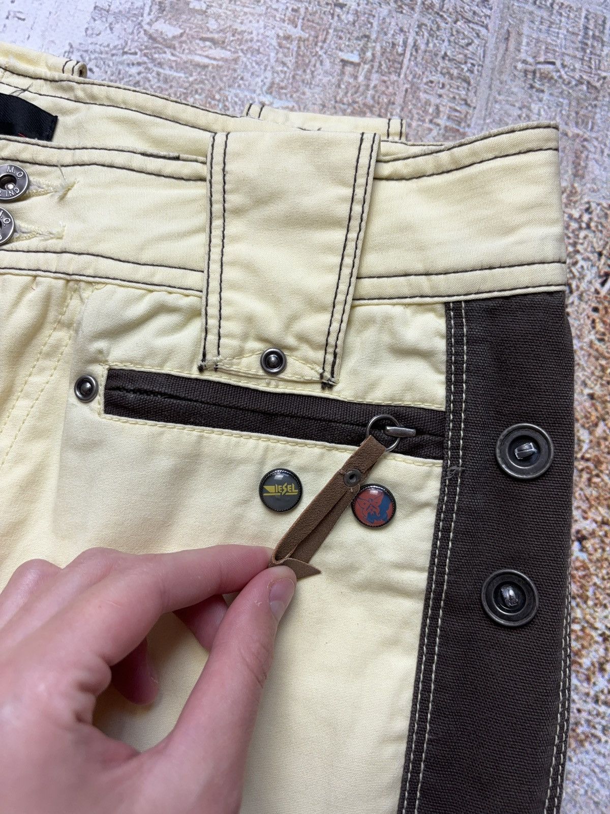 Diesel Diesel Vintage Straight Striped Pants 00s Casual Size 29" - 3 Thumbnail
