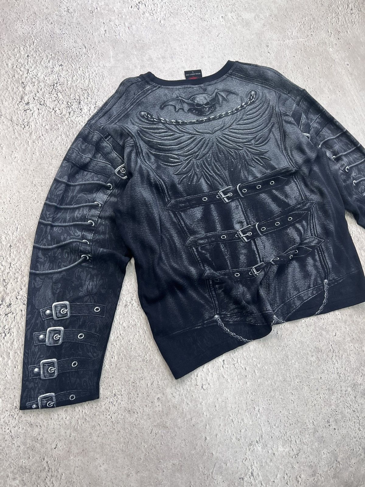 Vintage Y2K addiction type Goth Opium t-shirt Longsleeve