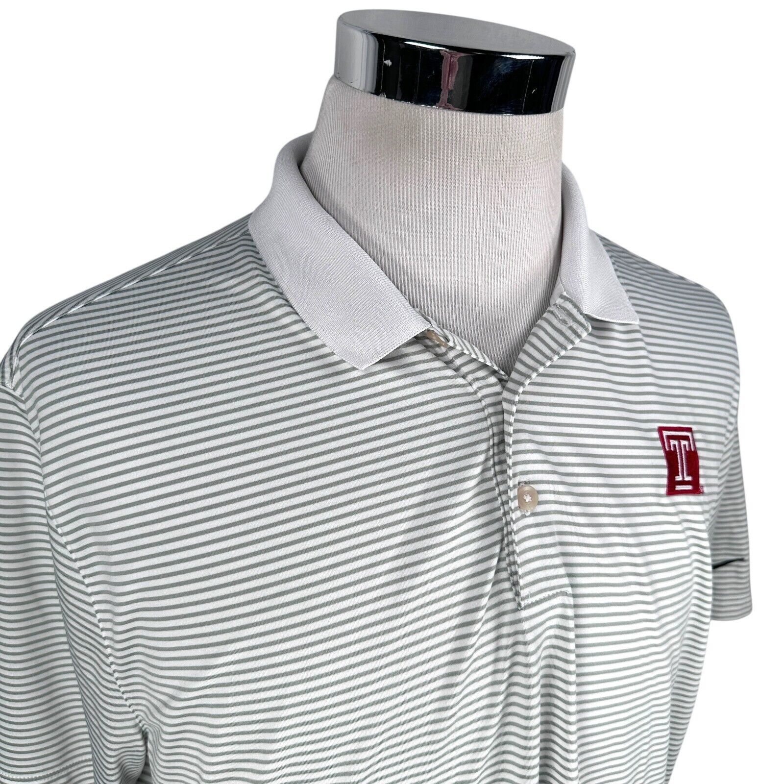 Nike Nike Temple Golf Polo Shirt Men XL White Gray Short Sleeve Size US XL / EU 56 / 4 - 2 Thumbnail