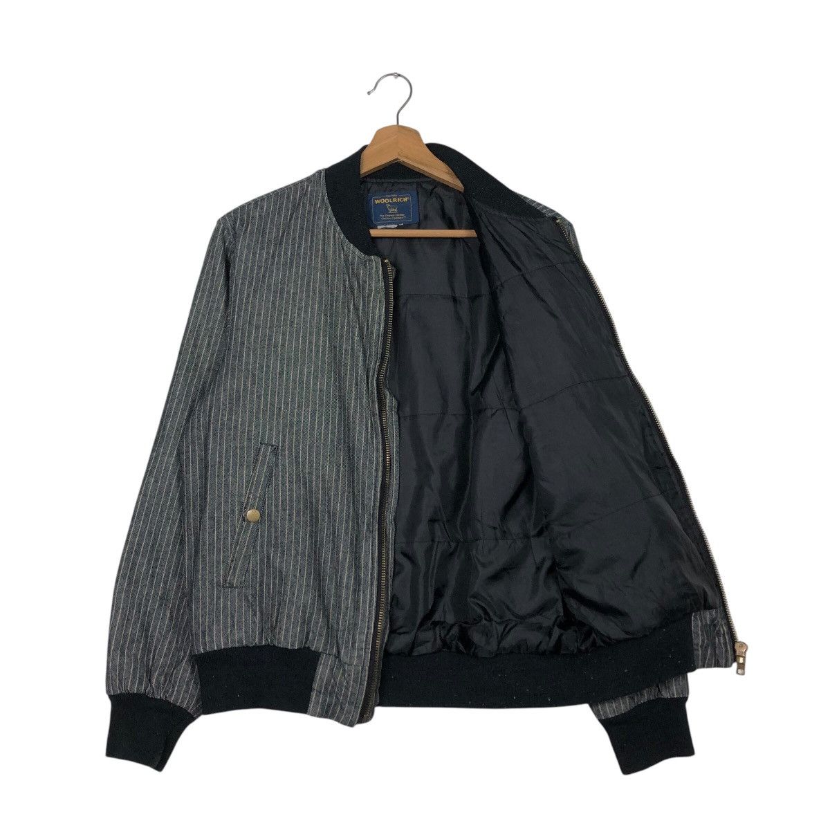 Japanese Brand 📌Vintage Hickory Chore Bomber Jacket Woolrich Issey Miyake Size US M / EU 48-50 / 2 - 12 Thumbnail