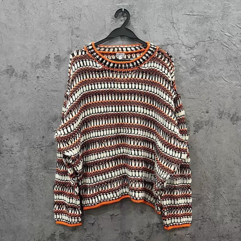 Loewe Loewe Back leather tag vintage knit sweater Size S / US 4 / IT 40 - 1 Thumbnail