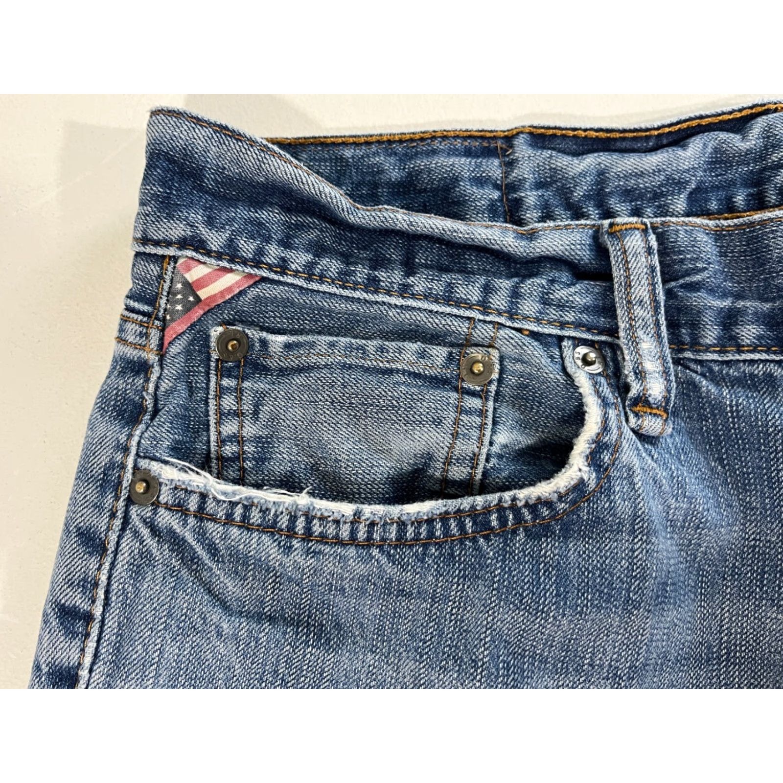 Vintage Ralph Lauren Denim & Supply Men's Vintage Slouch Jeans 33x30 Blue Denim & Supply Jeans" Size US 33 - 7 Thumbnail