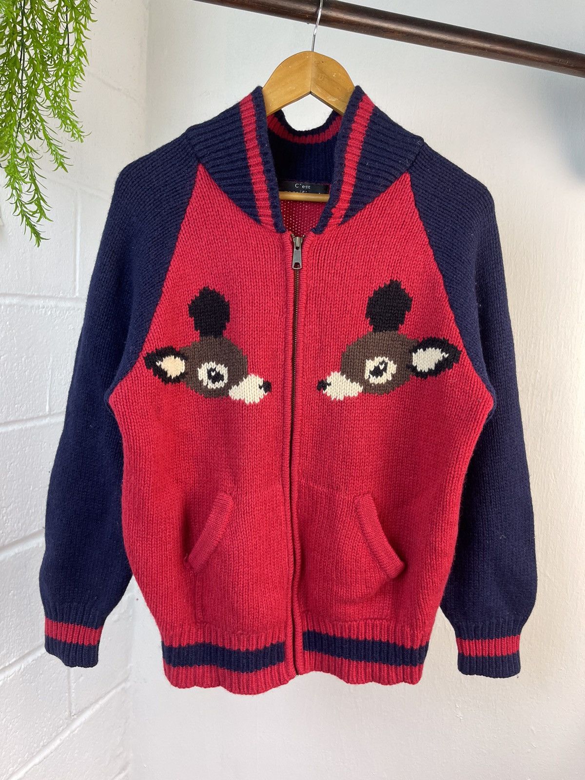 Japanese Brand Japanese brand Bambi Wool Zipper Knit a7 Size US M / EU 48-50 / 2 - 3 Thumbnail