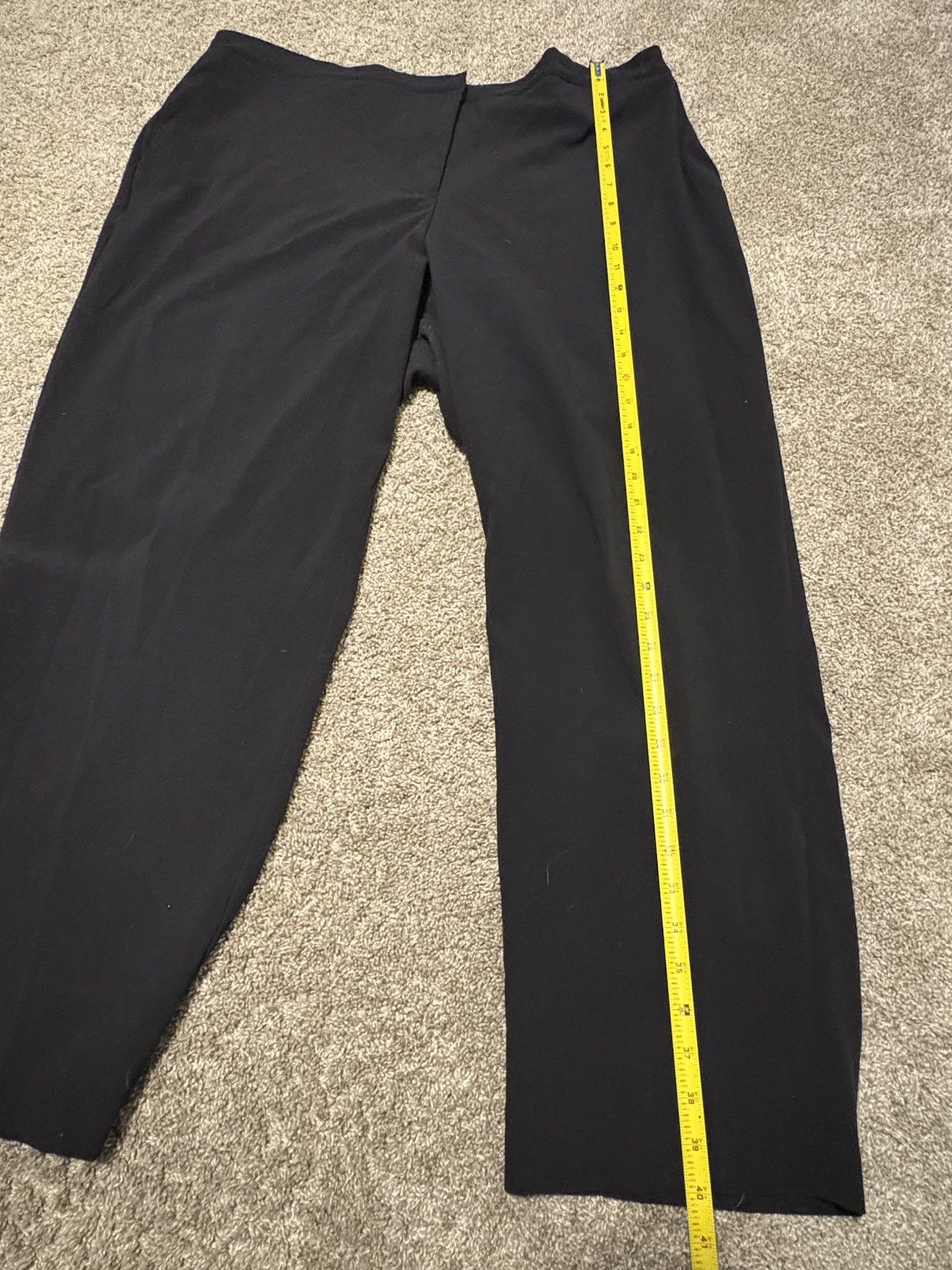 Other (Just My Size - JMS) Black Wide Leg Pants: Size 22W Size 42" / US 20 - 4 Thumbnail