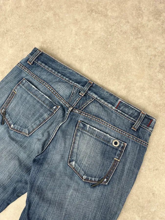 Marithe + Francois Girbaud 2000s Marithé + François Girbaud Blue Cozy Denim Jeans Size US 32 / EU 48 - 8 Thumbnail