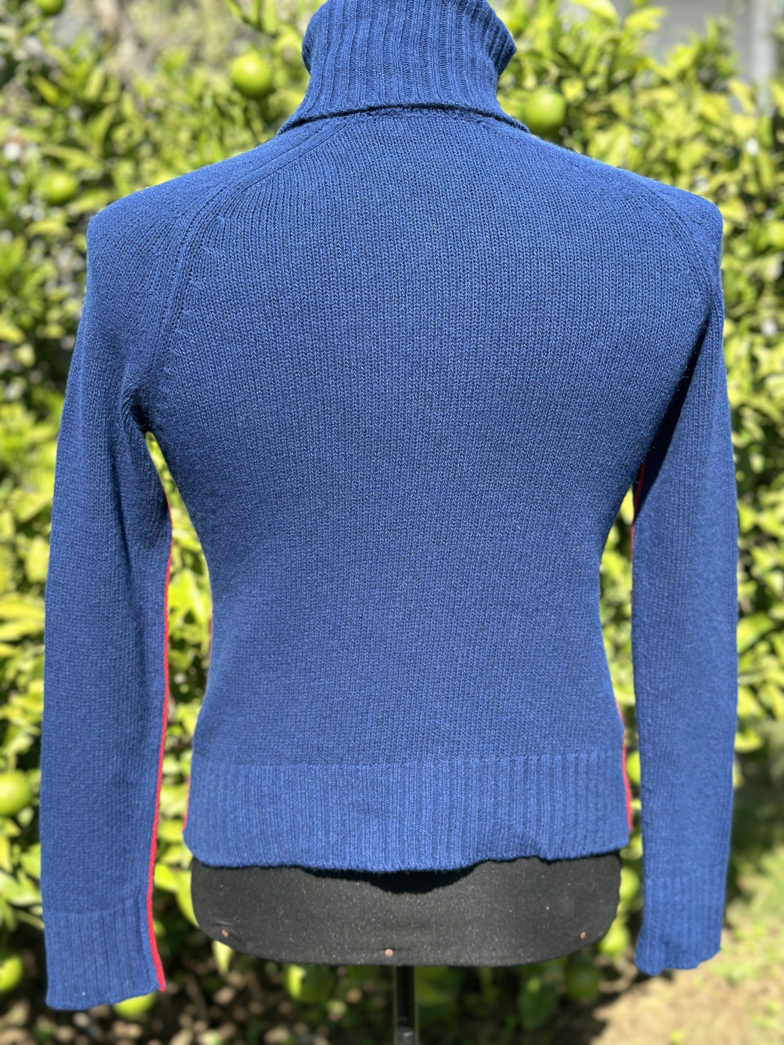 Prada Milano Cashmere Turtleneck Red Piping Size 40 IT Xs S Size S / US 4 / IT 40 - 2 Thumbnail