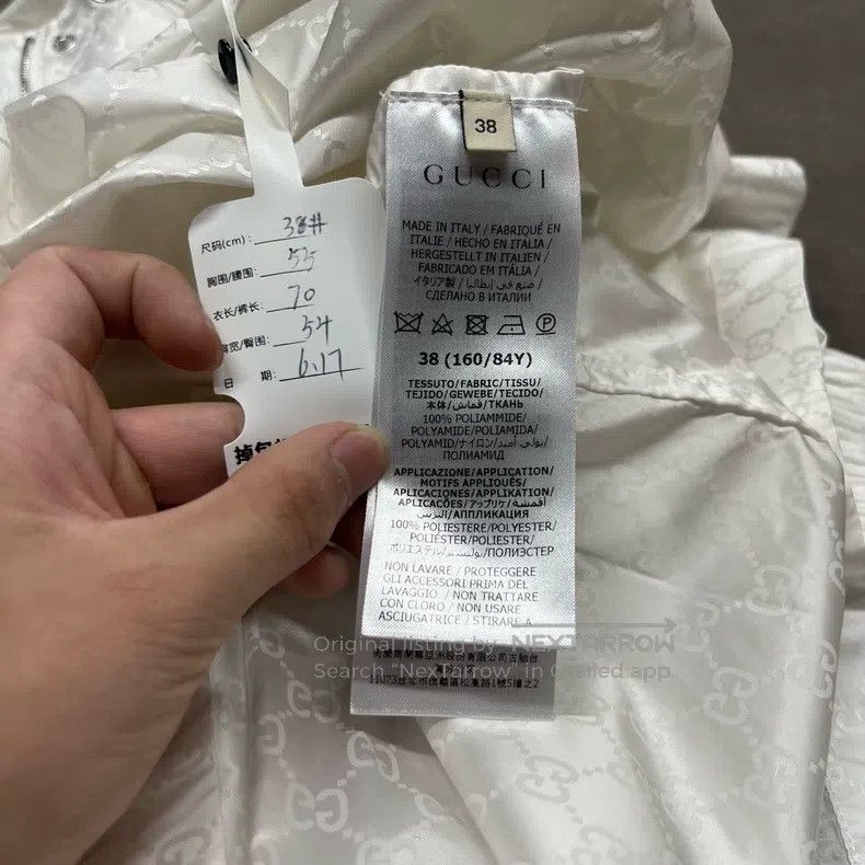 Gucci Gucci White zipper full-print sunscreen jacket Size XS / US 0-2 / IT 36-38 - 5 Thumbnail